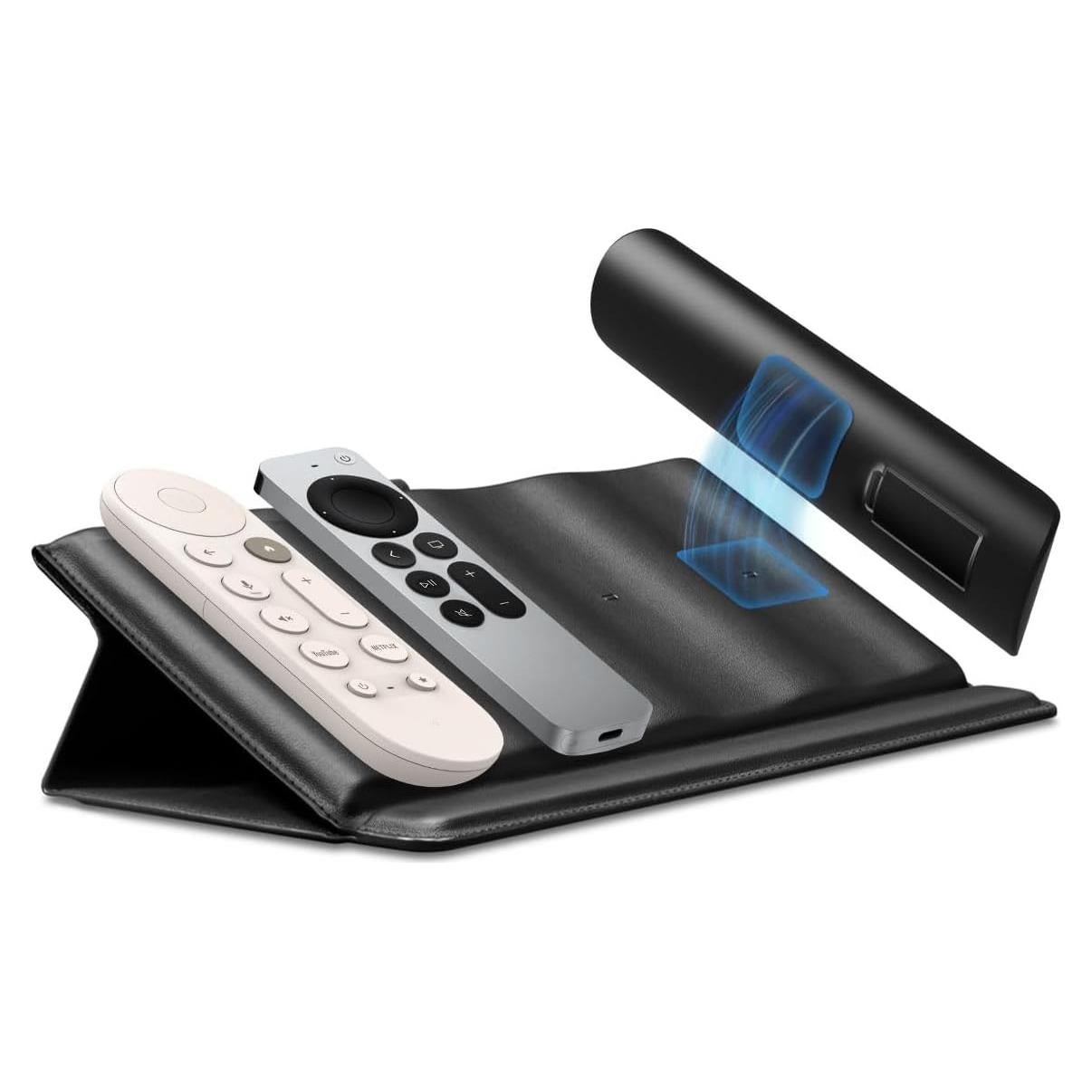 Soporte Organizador de Control Remoto Spigen Magnético PU Negro