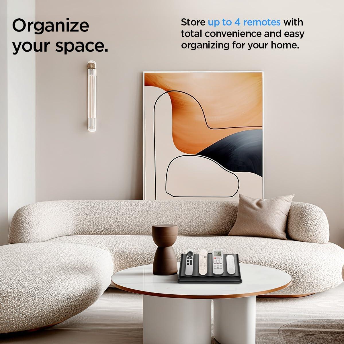 Soporte Organizador de Control Remoto Spigen Magnético PU Negro