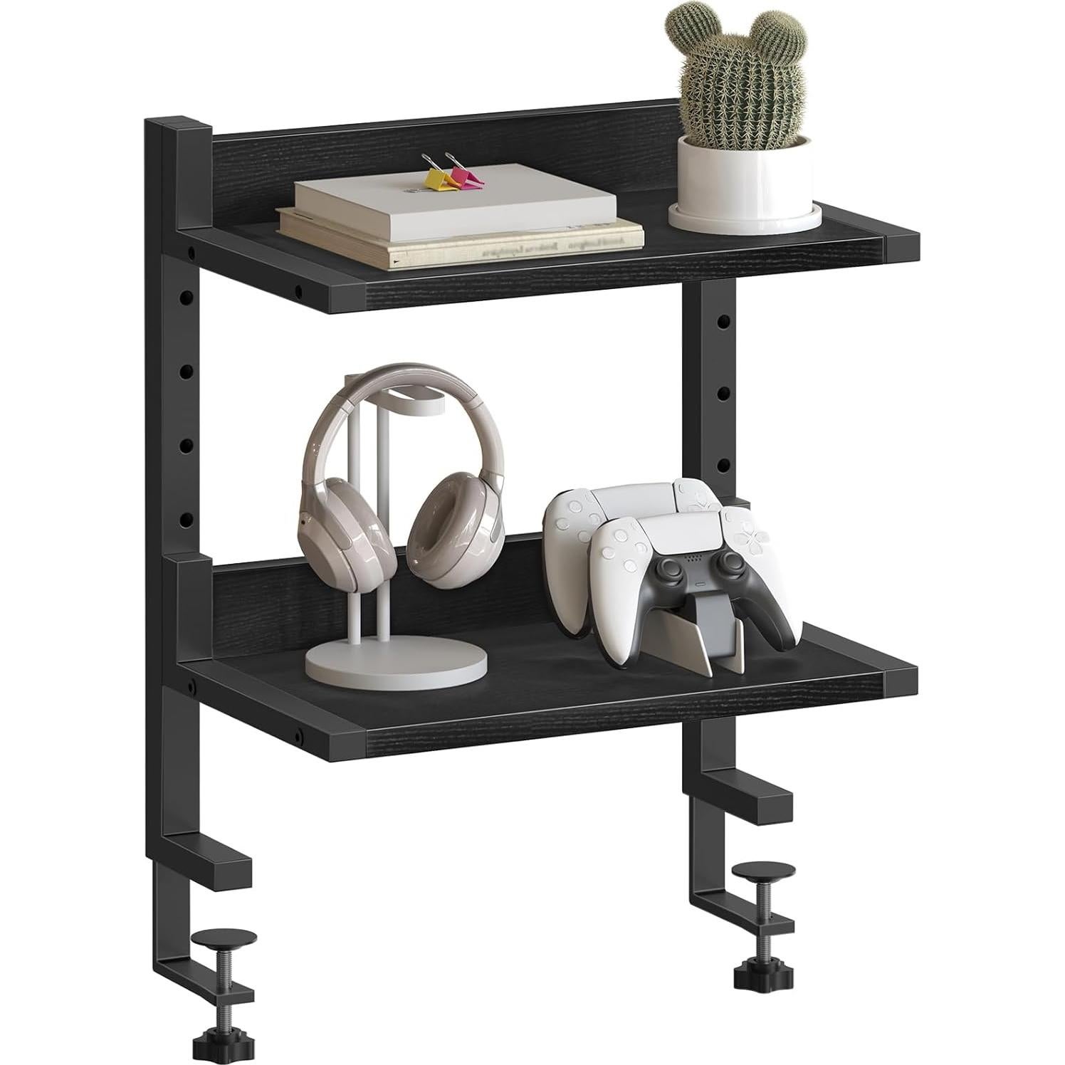 Estante de Escritorio HOOBRO BK32SJ01 Negro 2 Niveles Ajustable