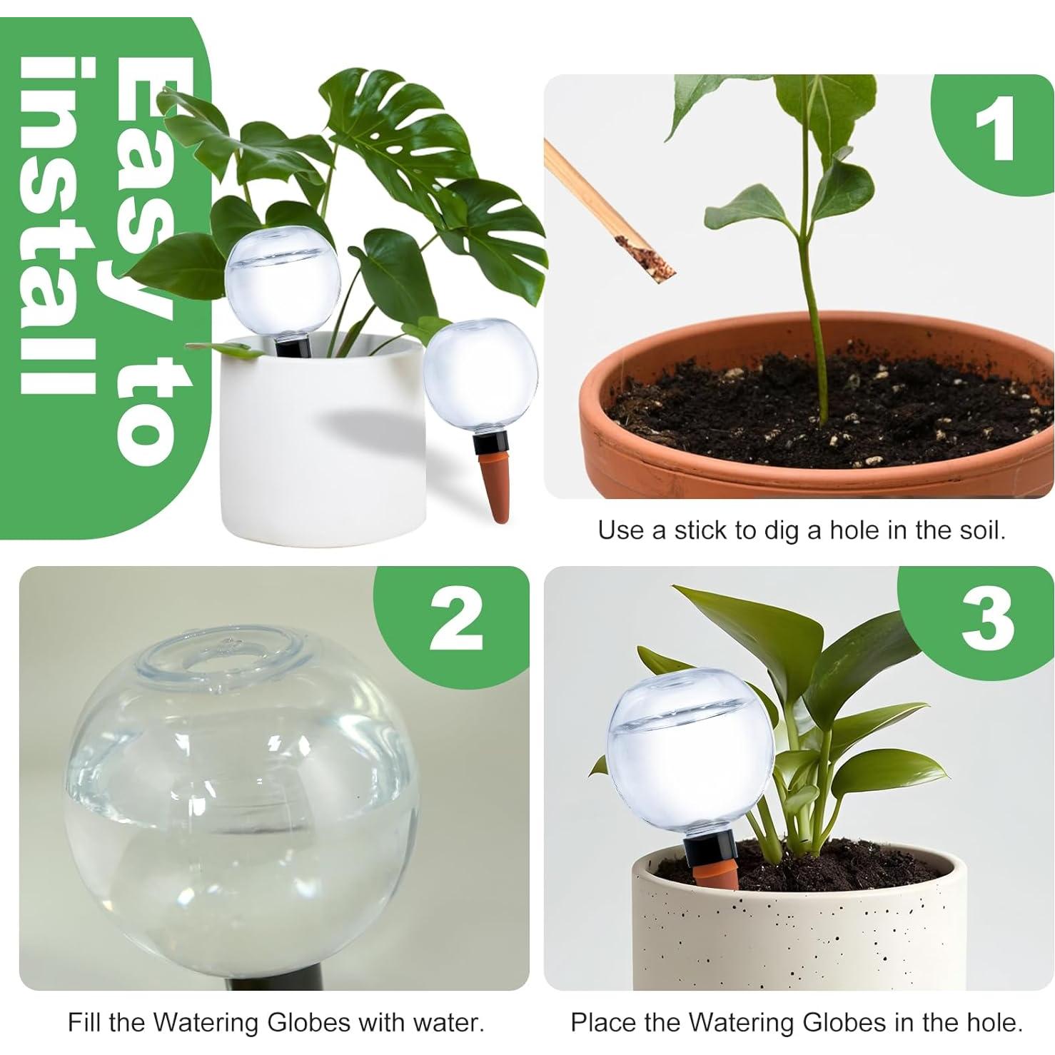 2 Esferas de Riego Automático Ansberta 17oz para Plantas