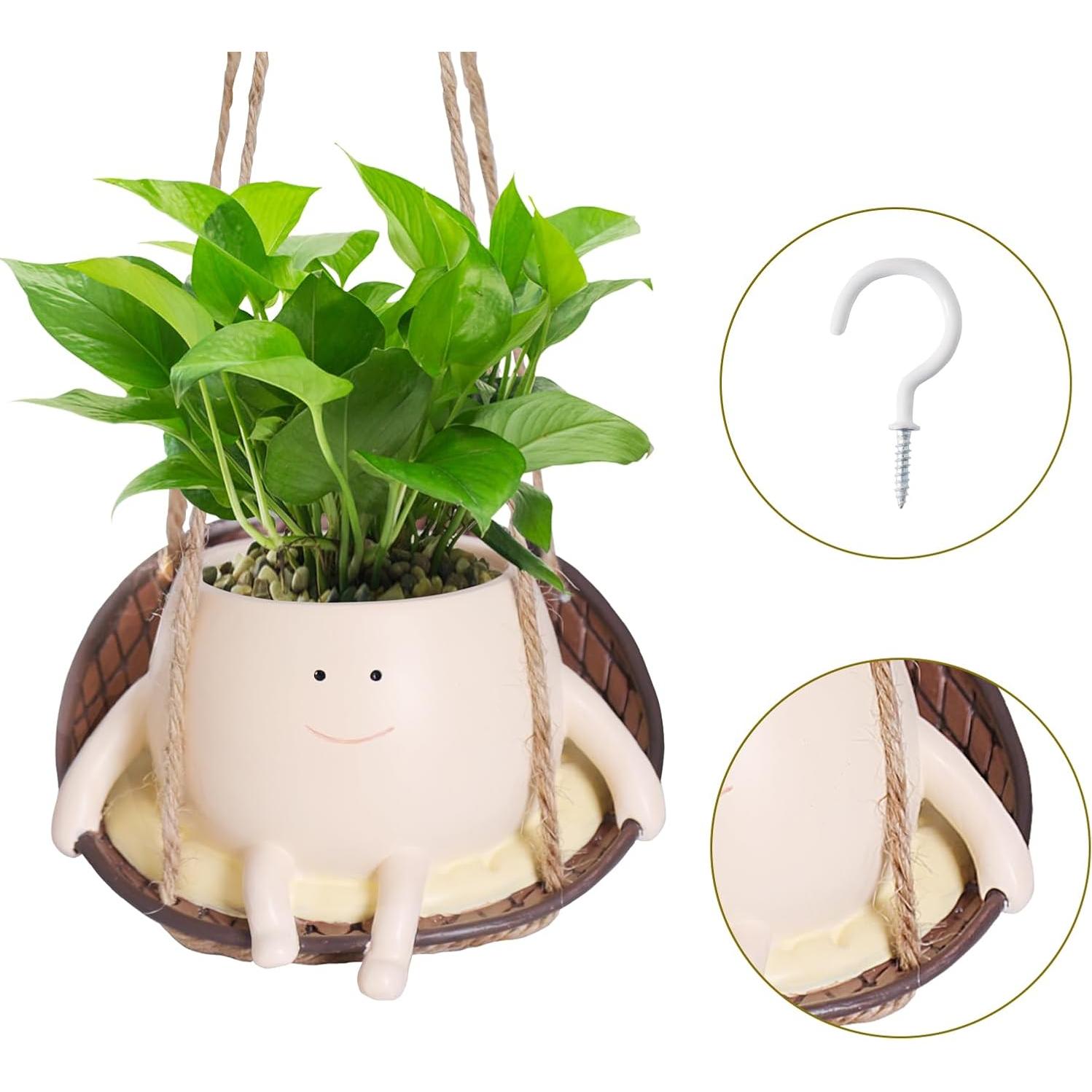 Maceta Colgante NINIPAPA Silla de Columpio Resina 7.6cm