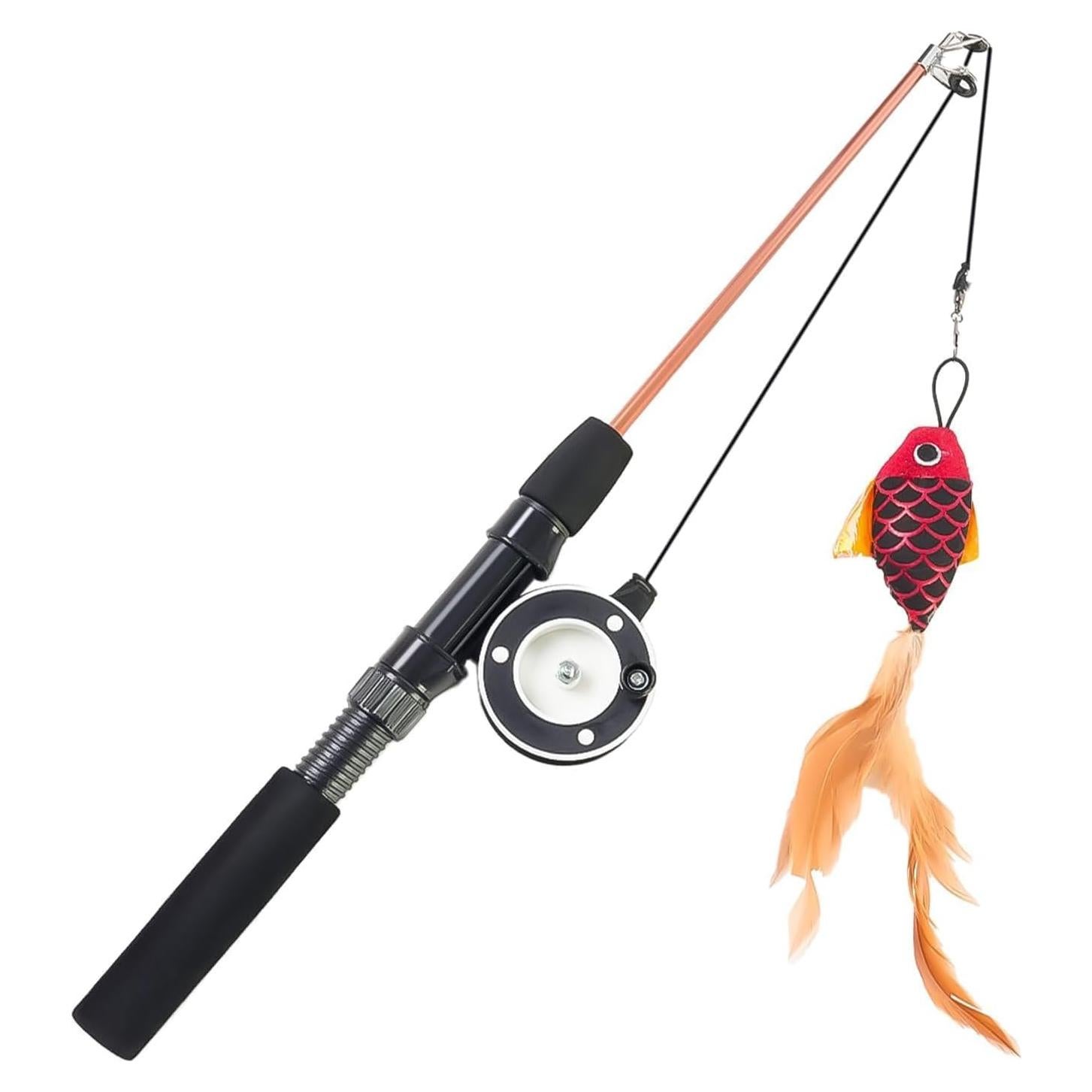 Juguete para Gatos Jieffifa con Plumas y Plata Natural