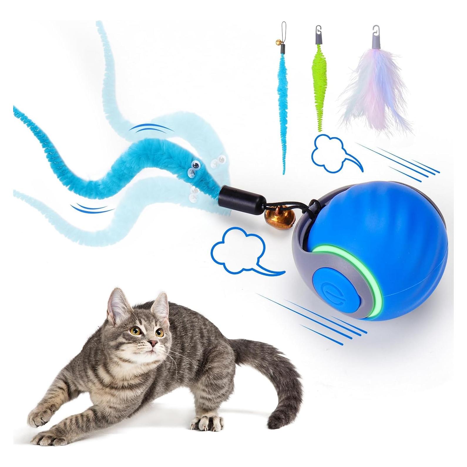 Bola de Juguete Interactiva para Gatos Dr. Fluffyyes USB 5.58cm