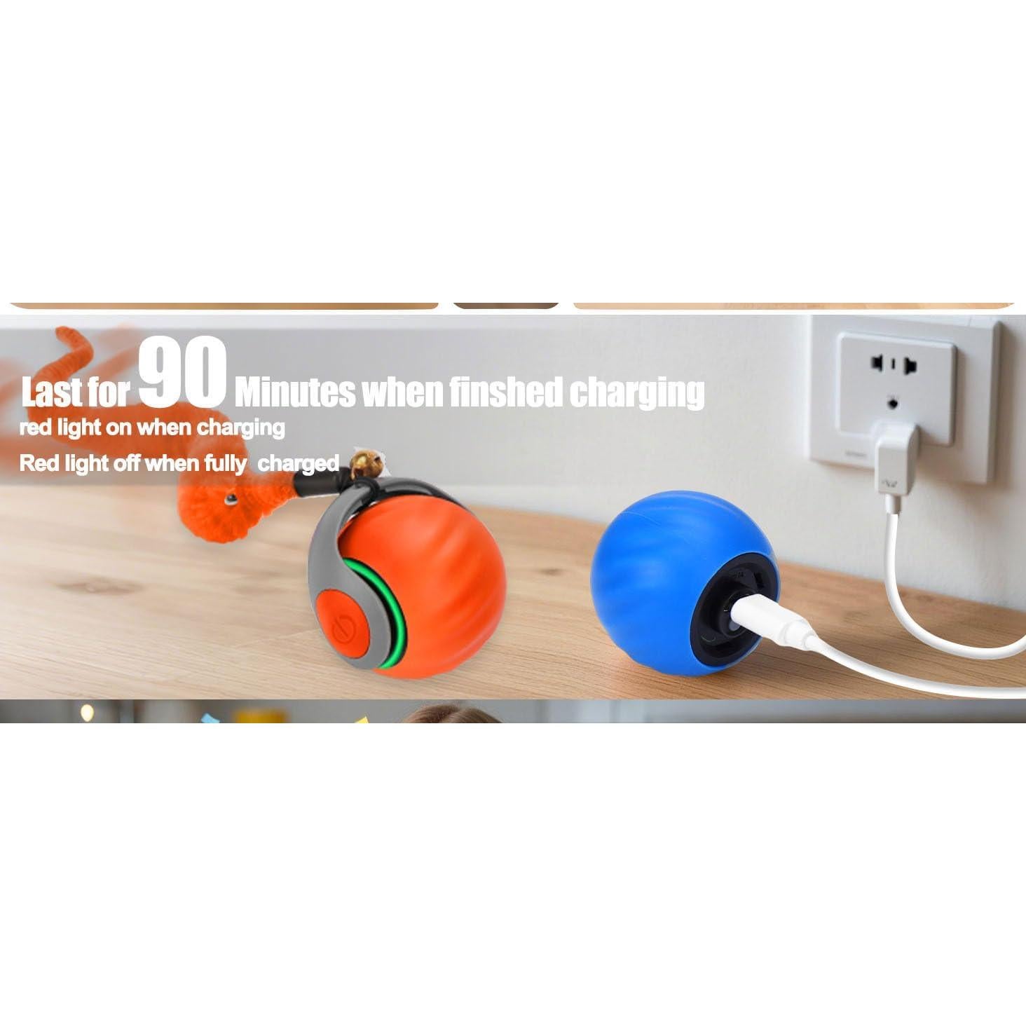 Bola de Juguete Interactiva para Gatos Dr. Fluffyyes USB 5.58cm