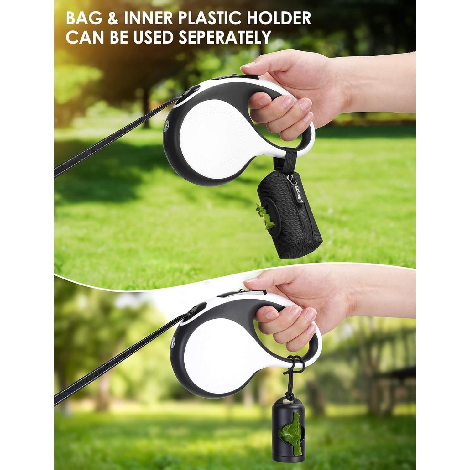 Soporte de bolsas de excremento para perros Gobeigo - Negro