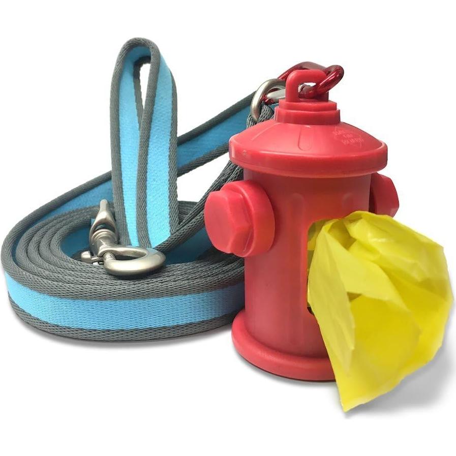 Dispensador de bolsas para desechos de perros Bags on Board rojo con 30 bolsas