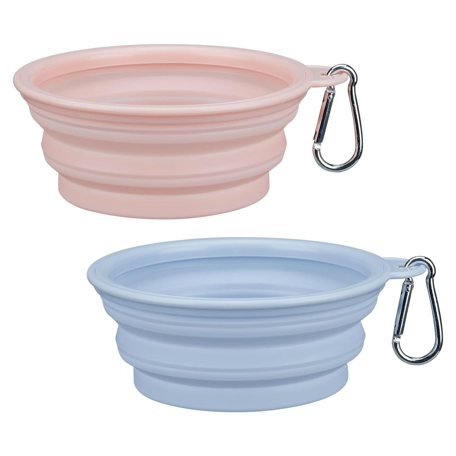 Tazones Colapsables para Perros LeeRound, Paquete de 2, 350ml