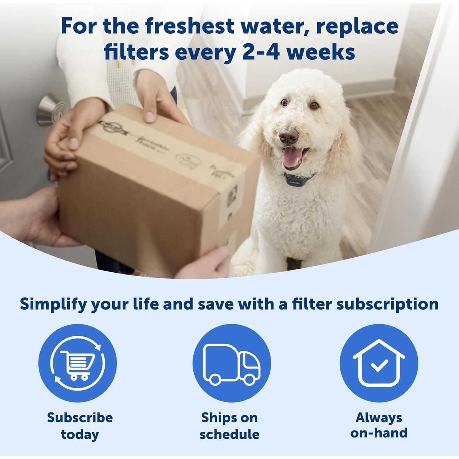 Filtros de Fuente para Mascotas PetSafe Ion-X, Paquete de 4