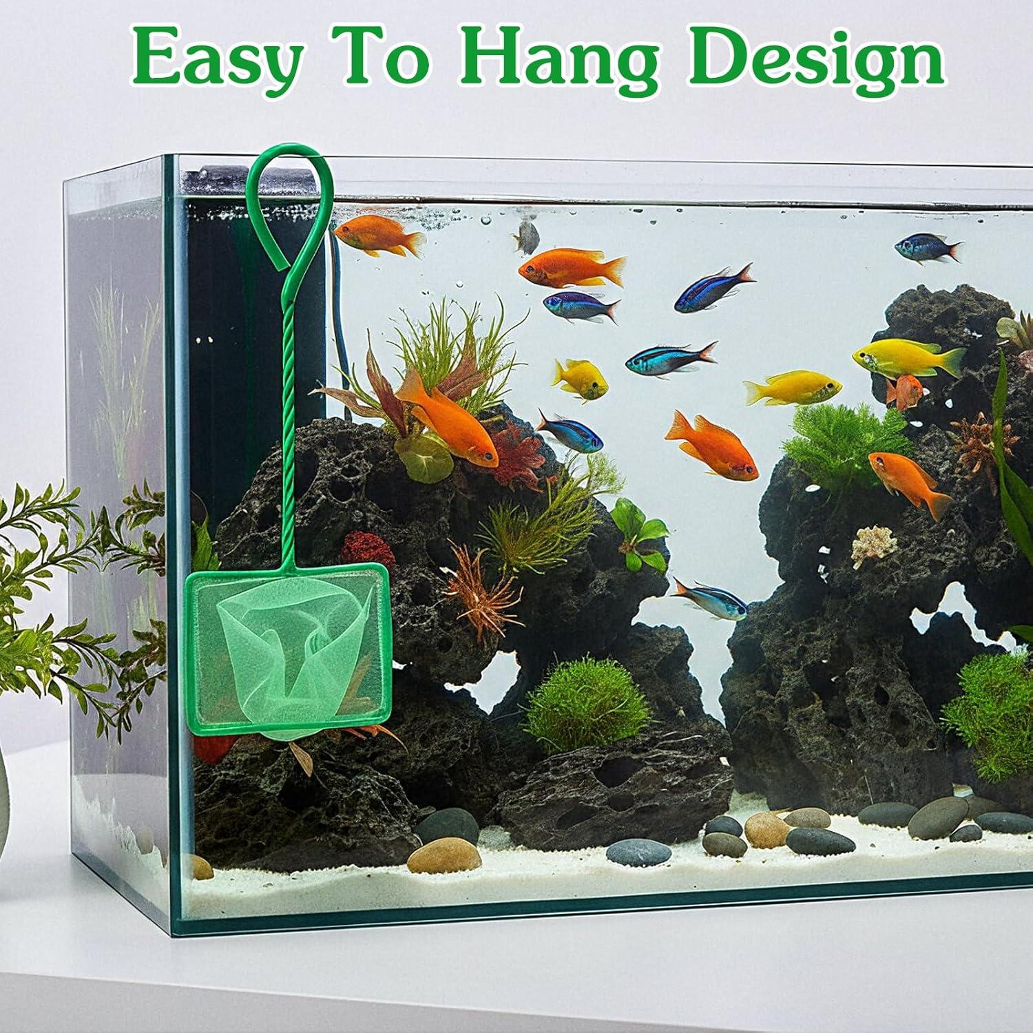 Set de 2 Redes de Acuario Nogeqi 7.6cm y 10.2cm Malla Fina