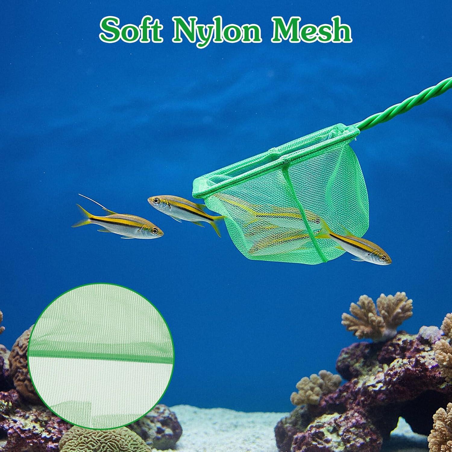 Set de 2 Redes de Acuario Nogeqi 7.6cm y 10.2cm Malla Fina