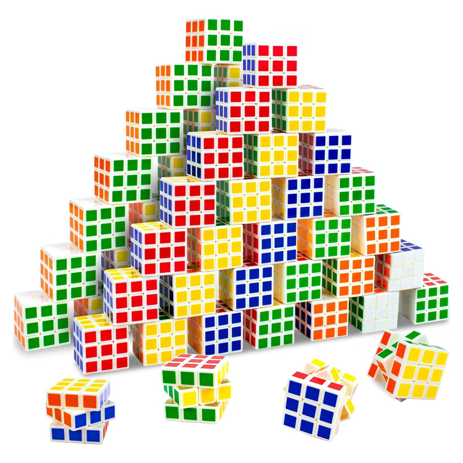 Paquete de 48 Mini Cubos de Rompecabezas Bloolilies 3.5cm