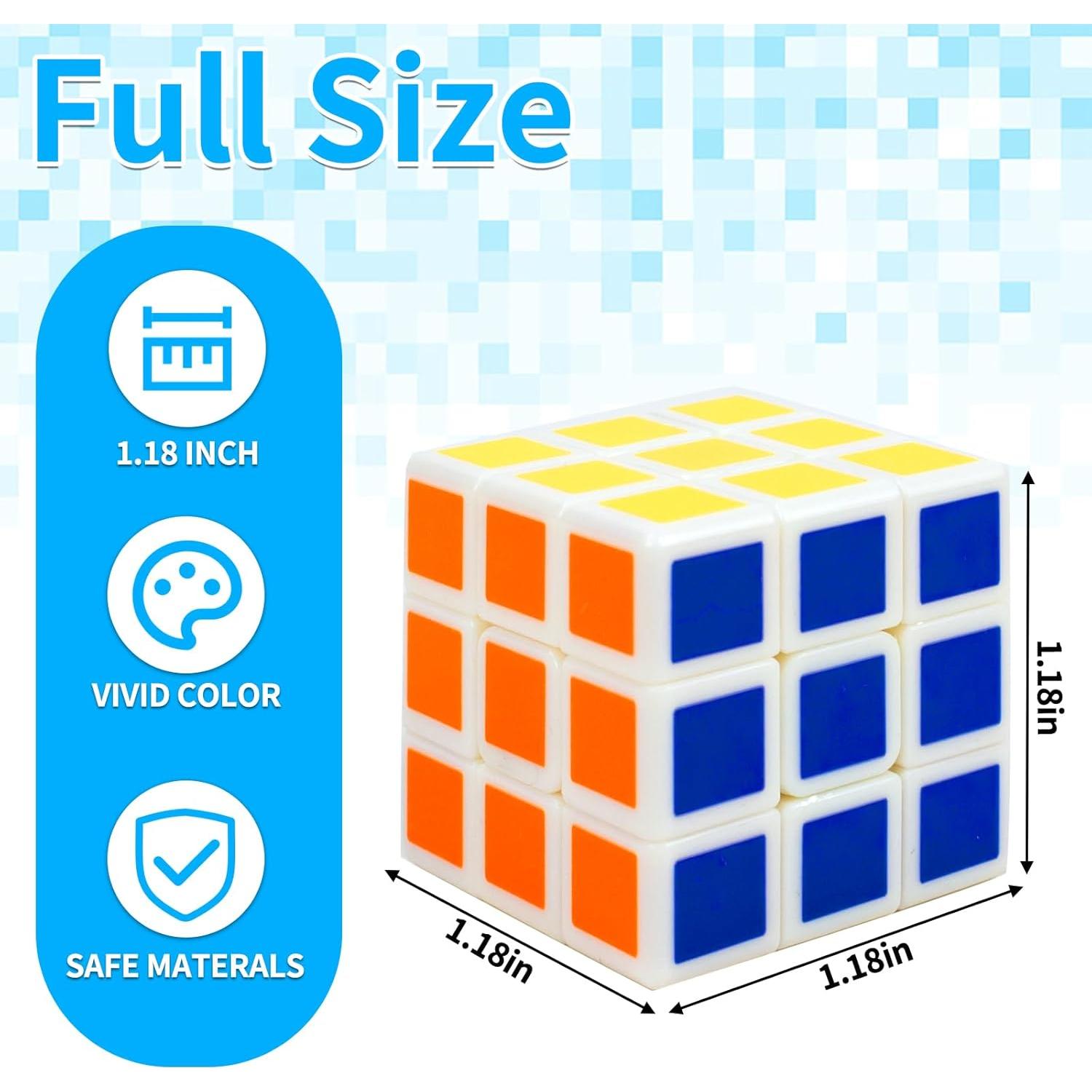 Paquete de 48 Mini Cubos de Rompecabezas Bloolilies 3.5cm