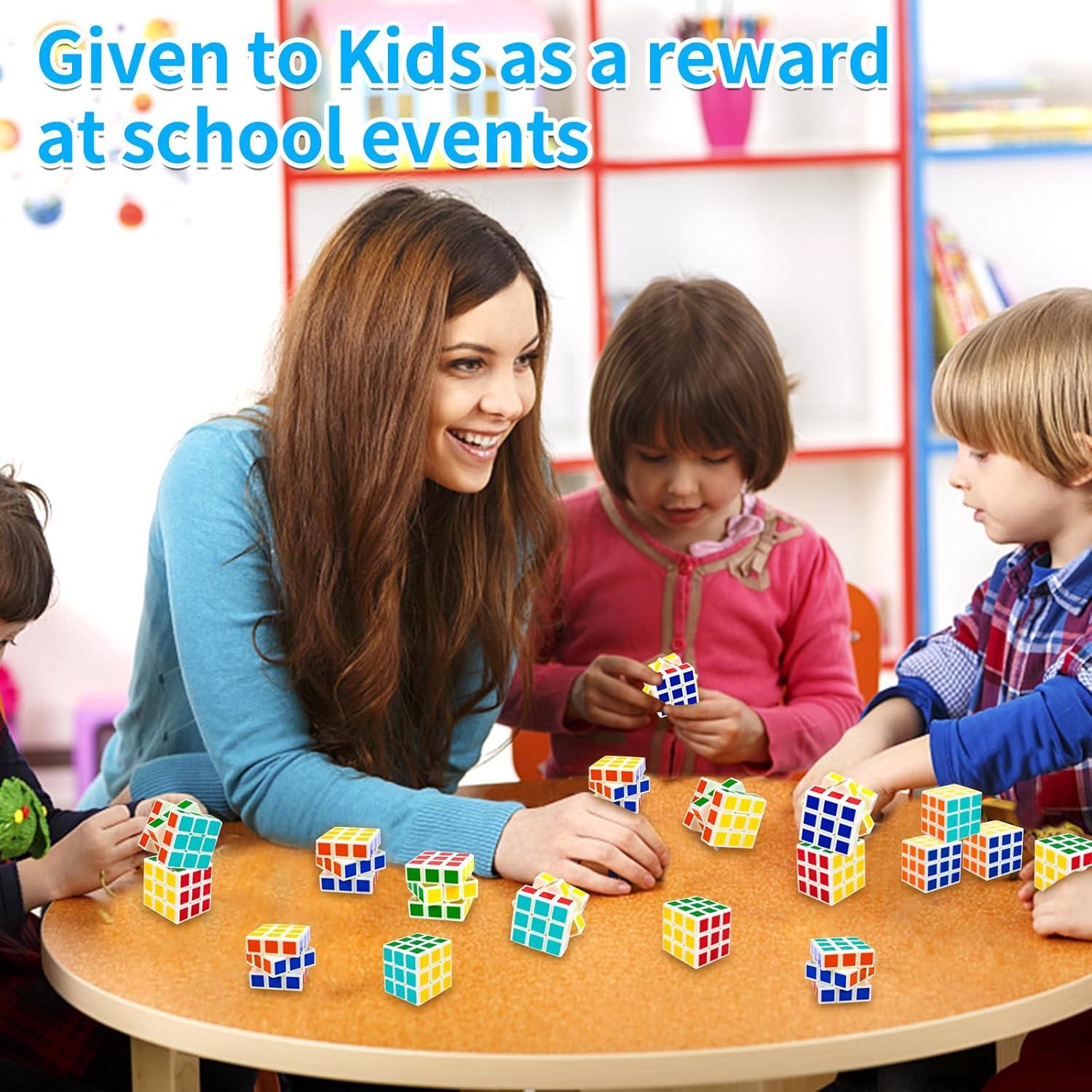 Paquete de 48 Mini Cubos de Rompecabezas Bloolilies 3.5cm