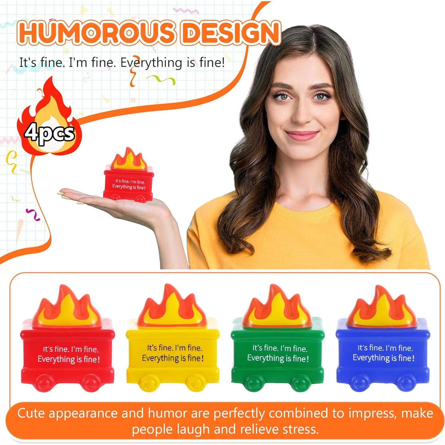 Pelotas Antiestrés Shappy 4 Pcs Coloridas para Alivio de Ansiedad