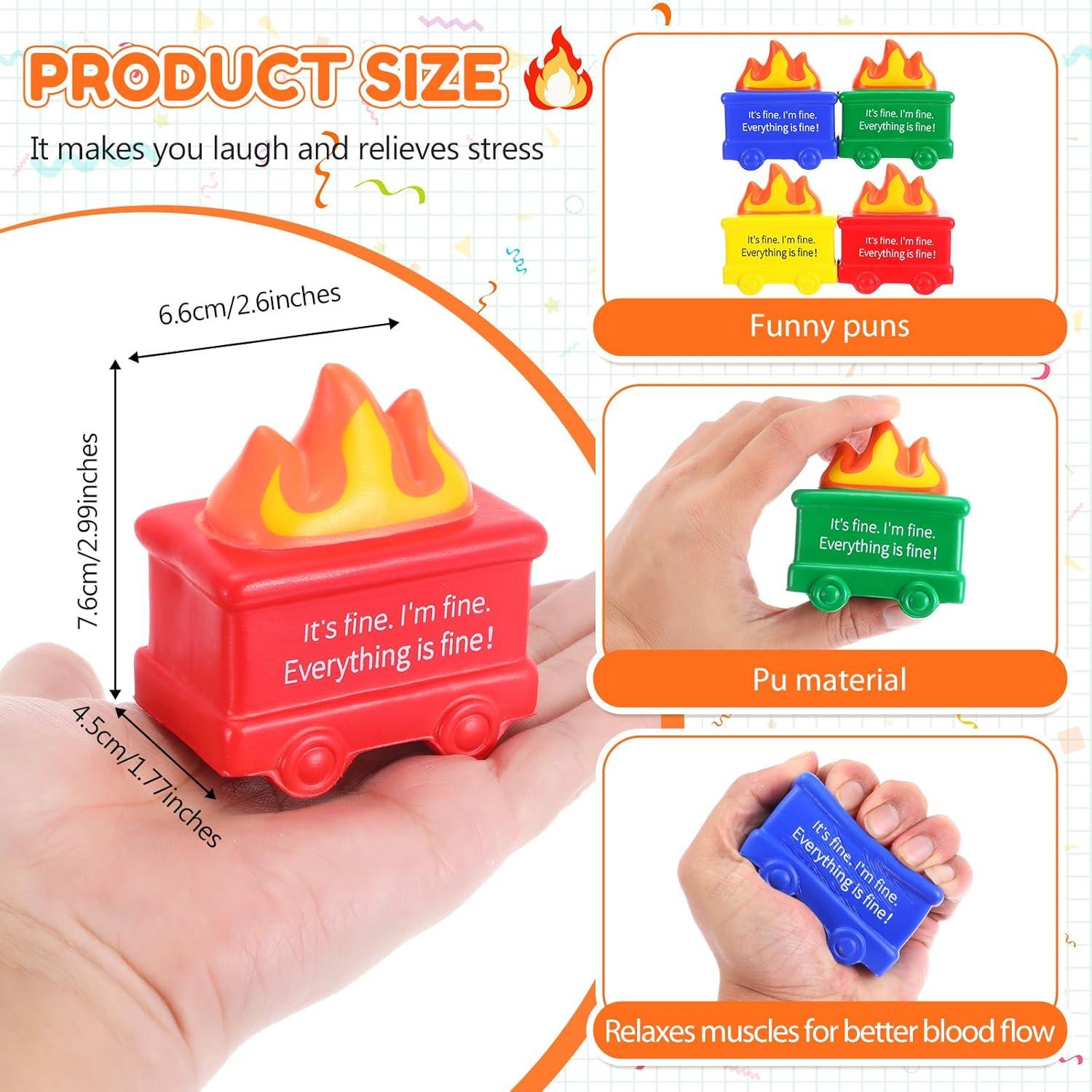 Pelotas Antiestrés Shappy 4 Pcs Coloridas para Alivio de Ansiedad