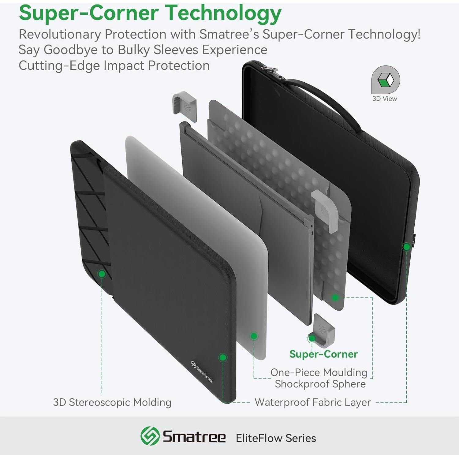 Funda para Laptop Smatree EliteFlow para ASUS Zenbook 13.3"