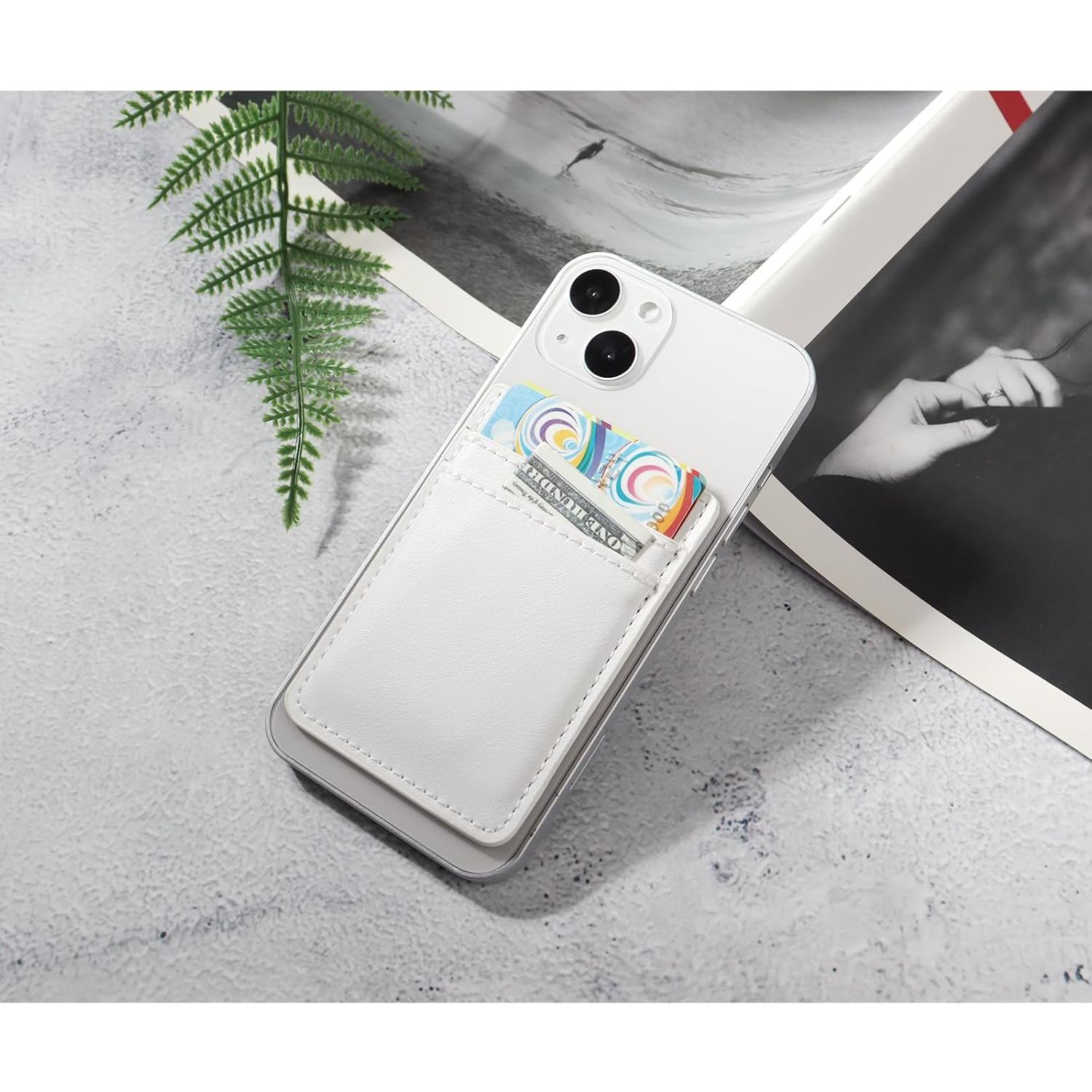 Cartera Adhesiva Fulgamo para Teléfono - 2 Pack, RFID, Cuero