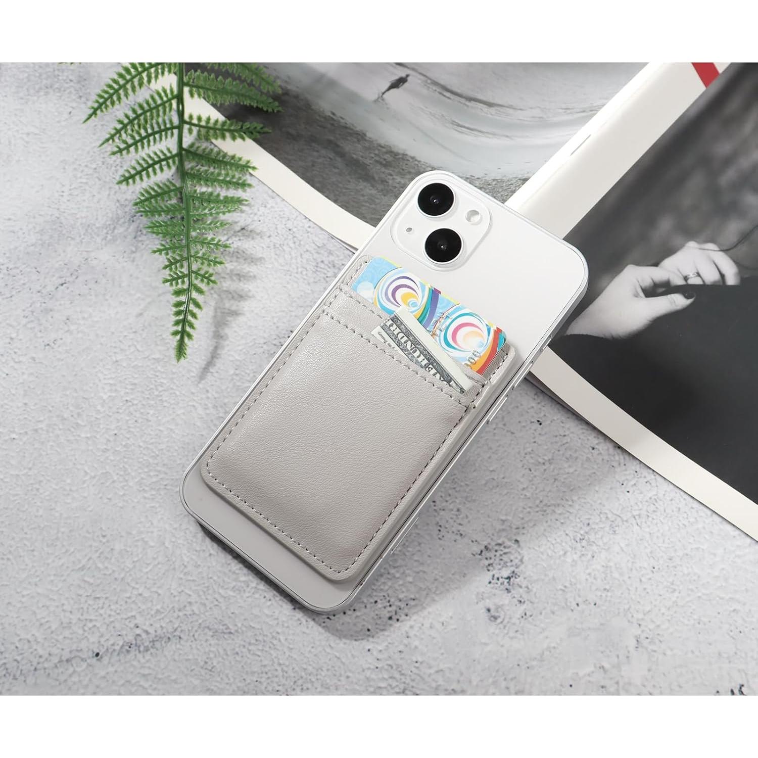 Cartera Adhesiva Fulgamo para Teléfono - 2 Pack, RFID, Cuero