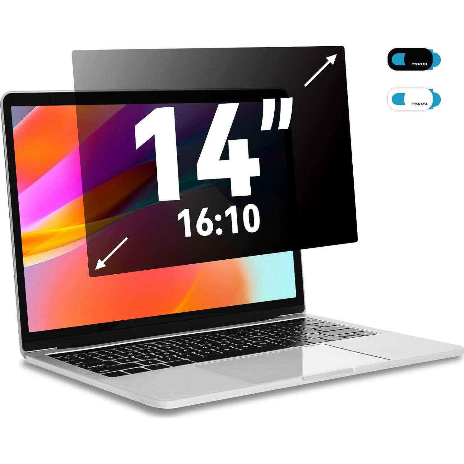 Protector de Pantalla de Privacidad Mosiso 14" Anti-reflejos