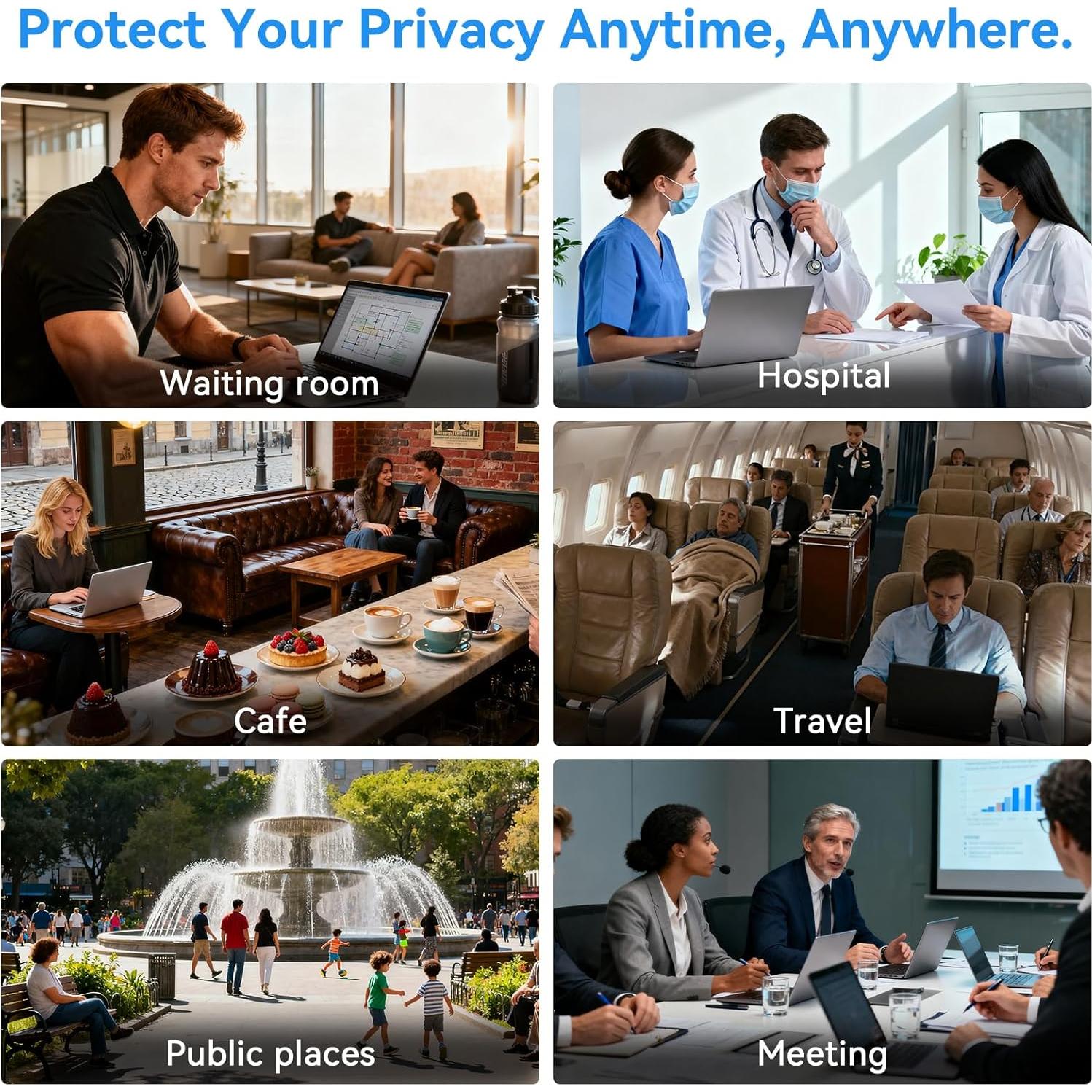 Protector de Pantalla de Privacidad Mosiso 14" Anti-reflejos