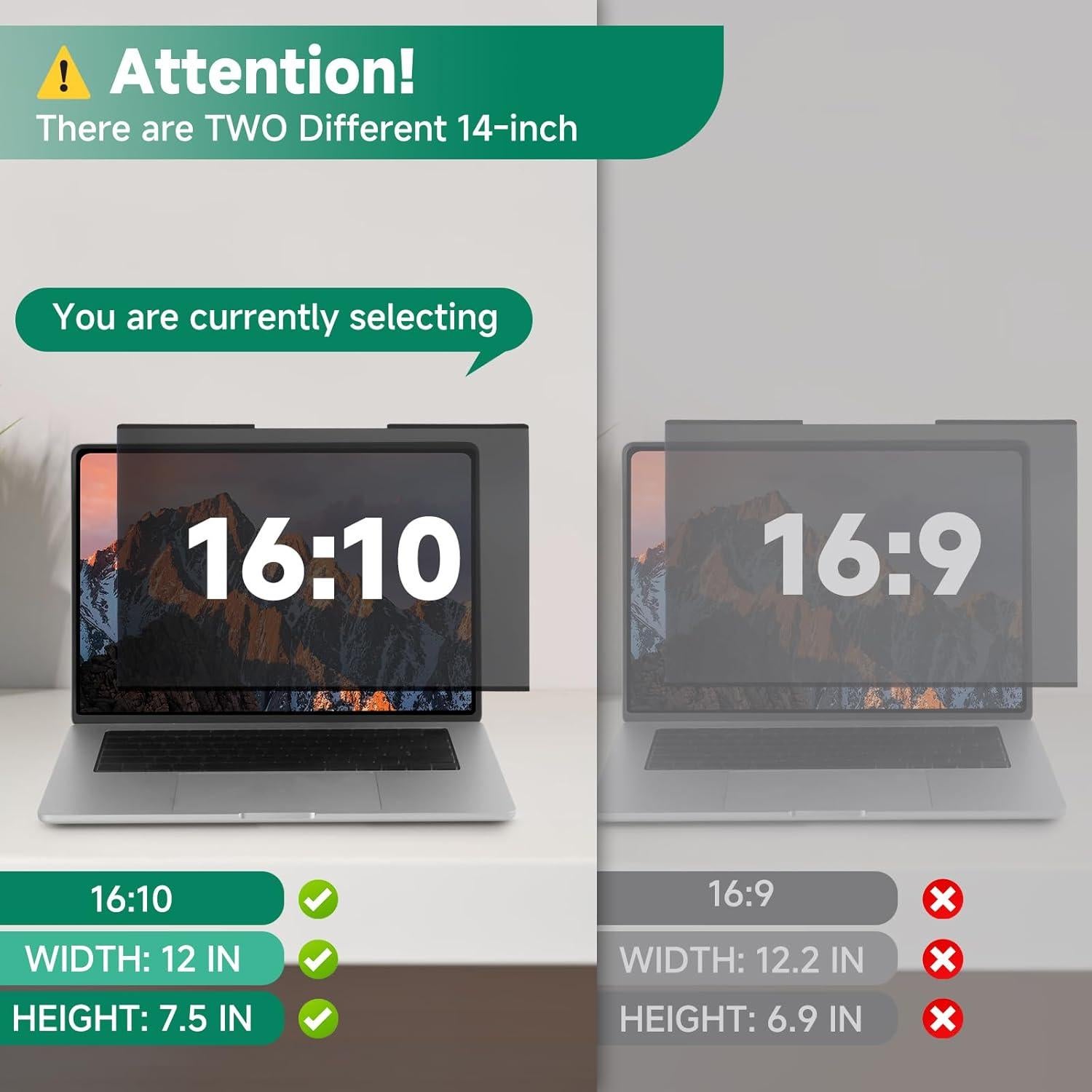 Protector de Pantalla de Privacidad IRUYO FL 14" Antirreflejo