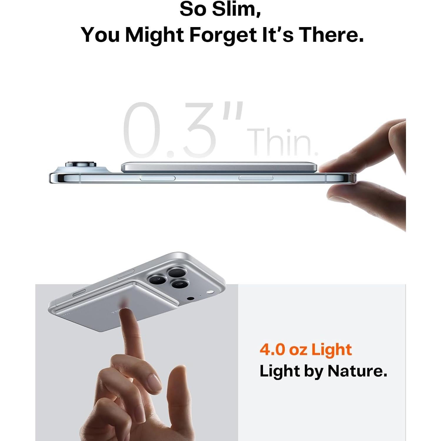 Cargador Portátil Inalámbrico TORRAS MiniMag 5000mAh USB-C