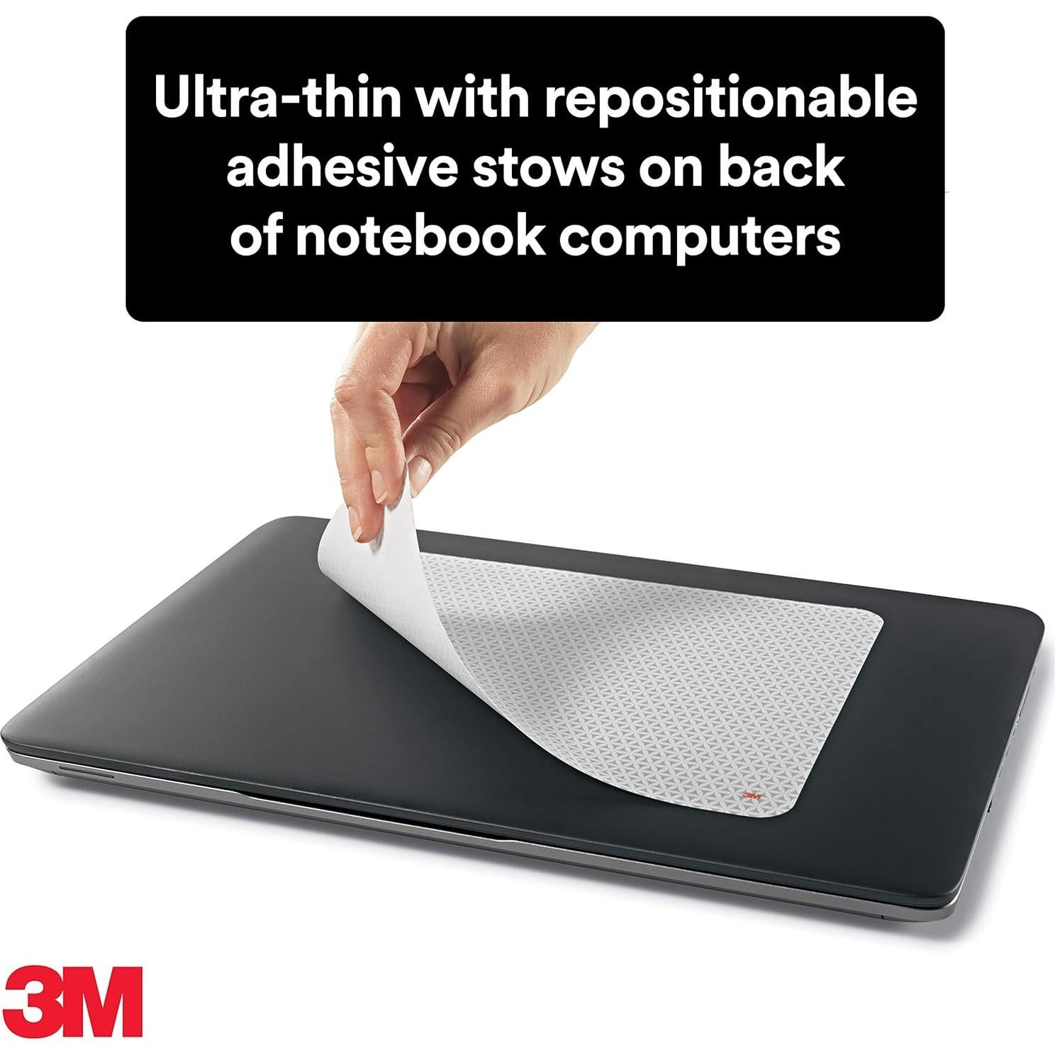 Alfombrilla de Ratón 3M MP200PS Gris 17.8x21.6 cm Reposicionable