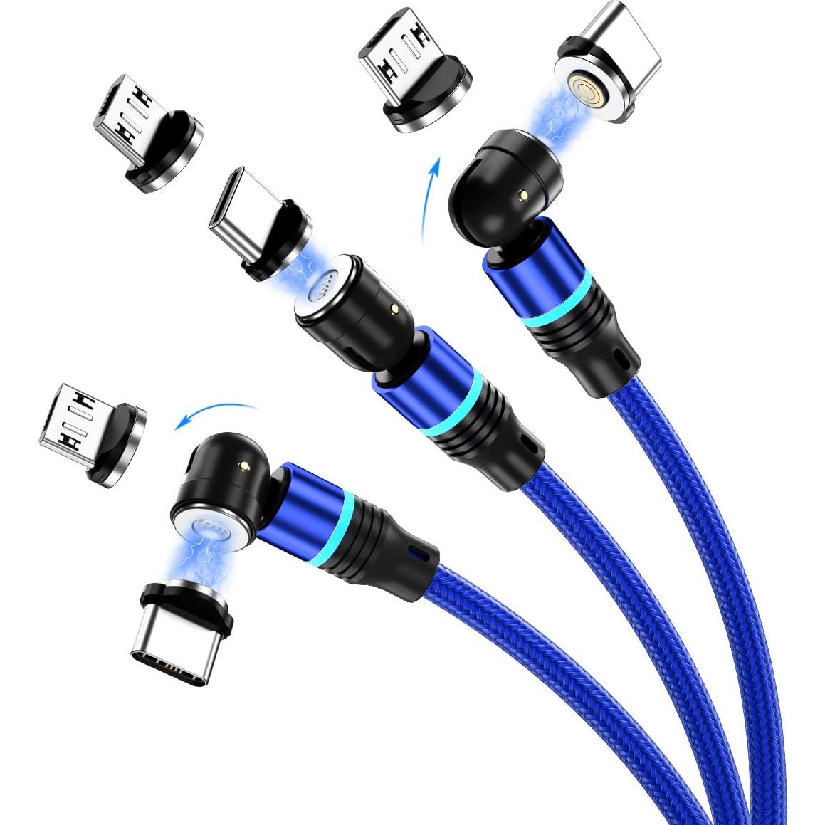 Cable de Carga Magnético USB C Losuesme 6 Piezas 3A