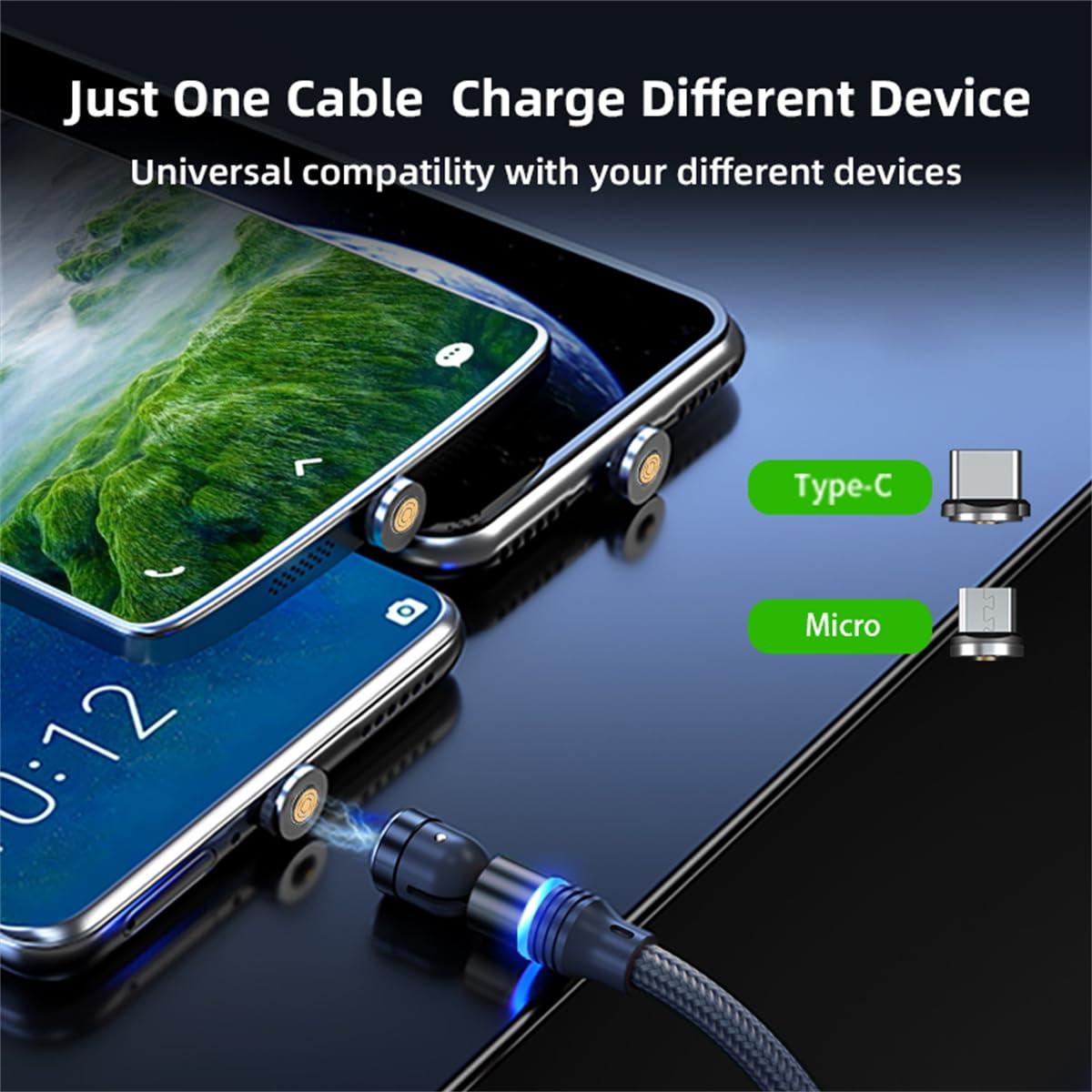 Cable de Carga Magnético USB C Losuesme 6 Piezas 3A