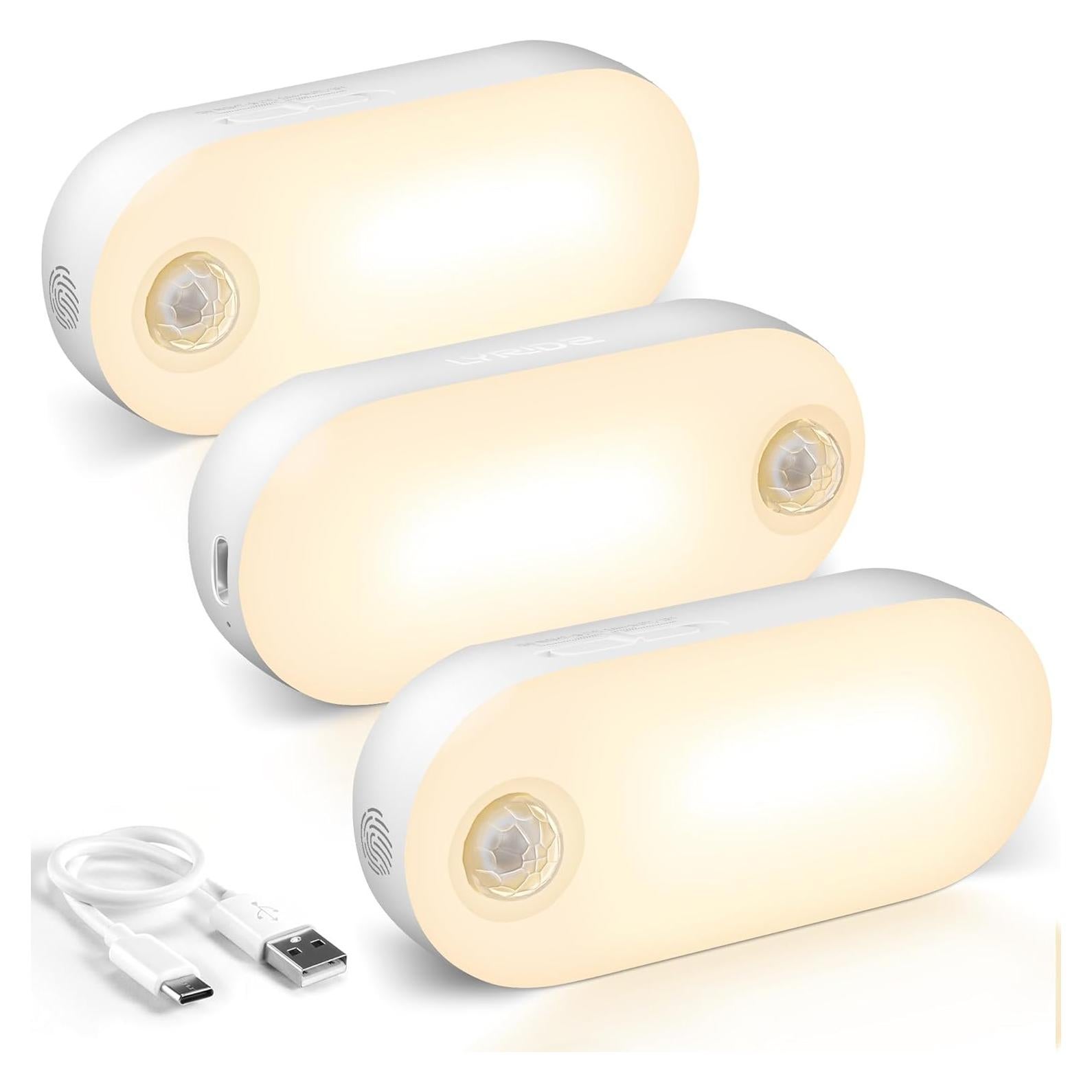Luz Nocturna Recargable Lyridz con Sensor de Movimiento 1500mAh