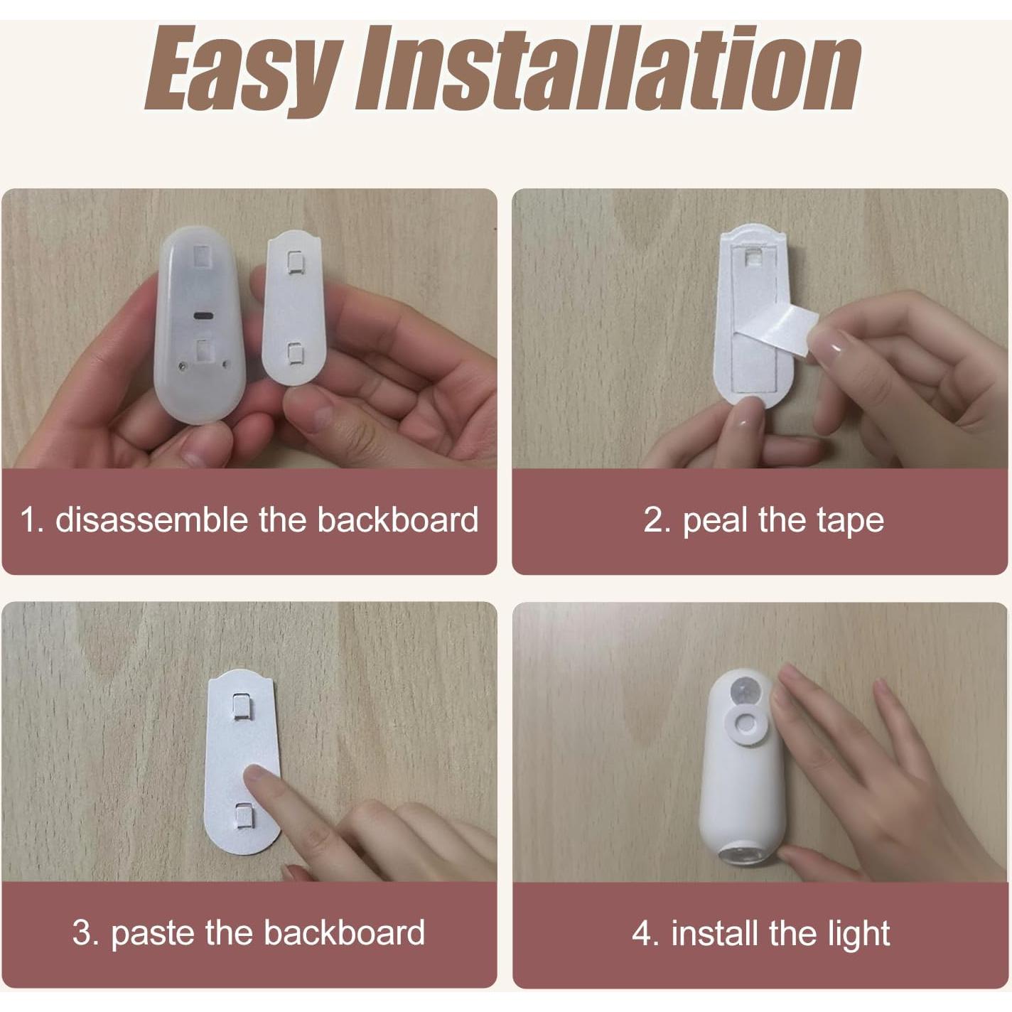 Luz Nocturna para Inodoro Jaypurling Recargable RGB 2 Pzas