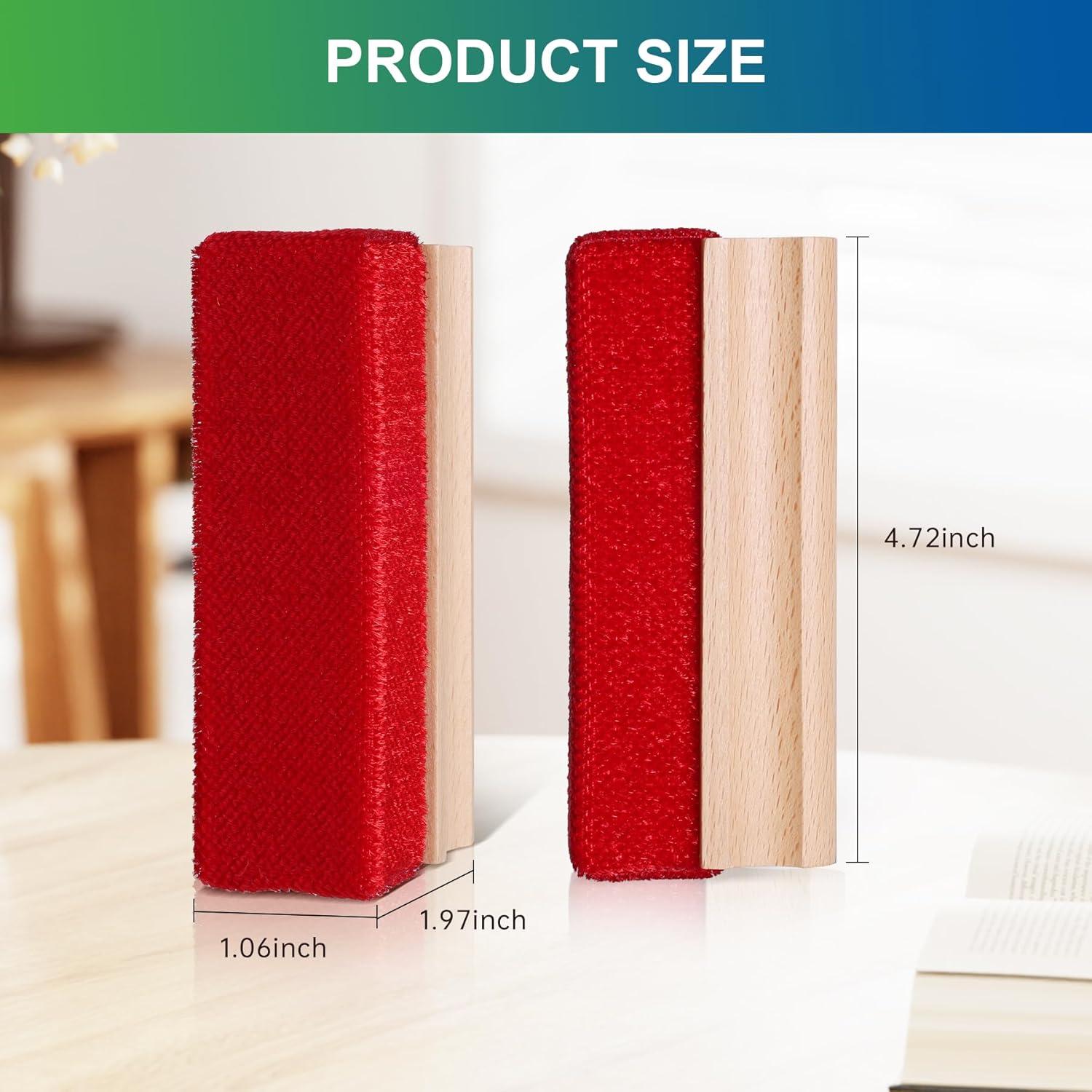 Paquete de 2 cepillos para pelusa DEBETOOL - Mango de madera