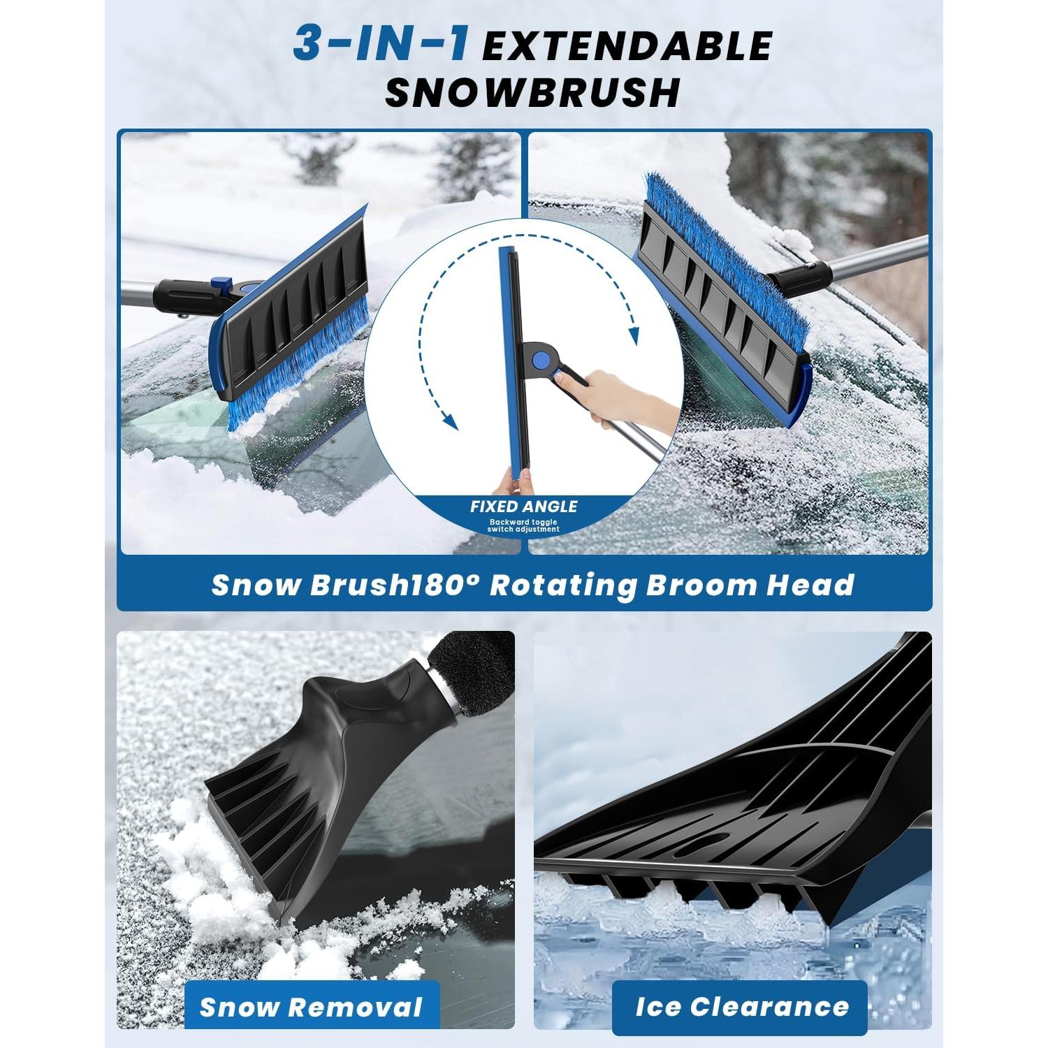 Raspador de Hielo Extra Largo helloleiboo 141.5 cm Azul