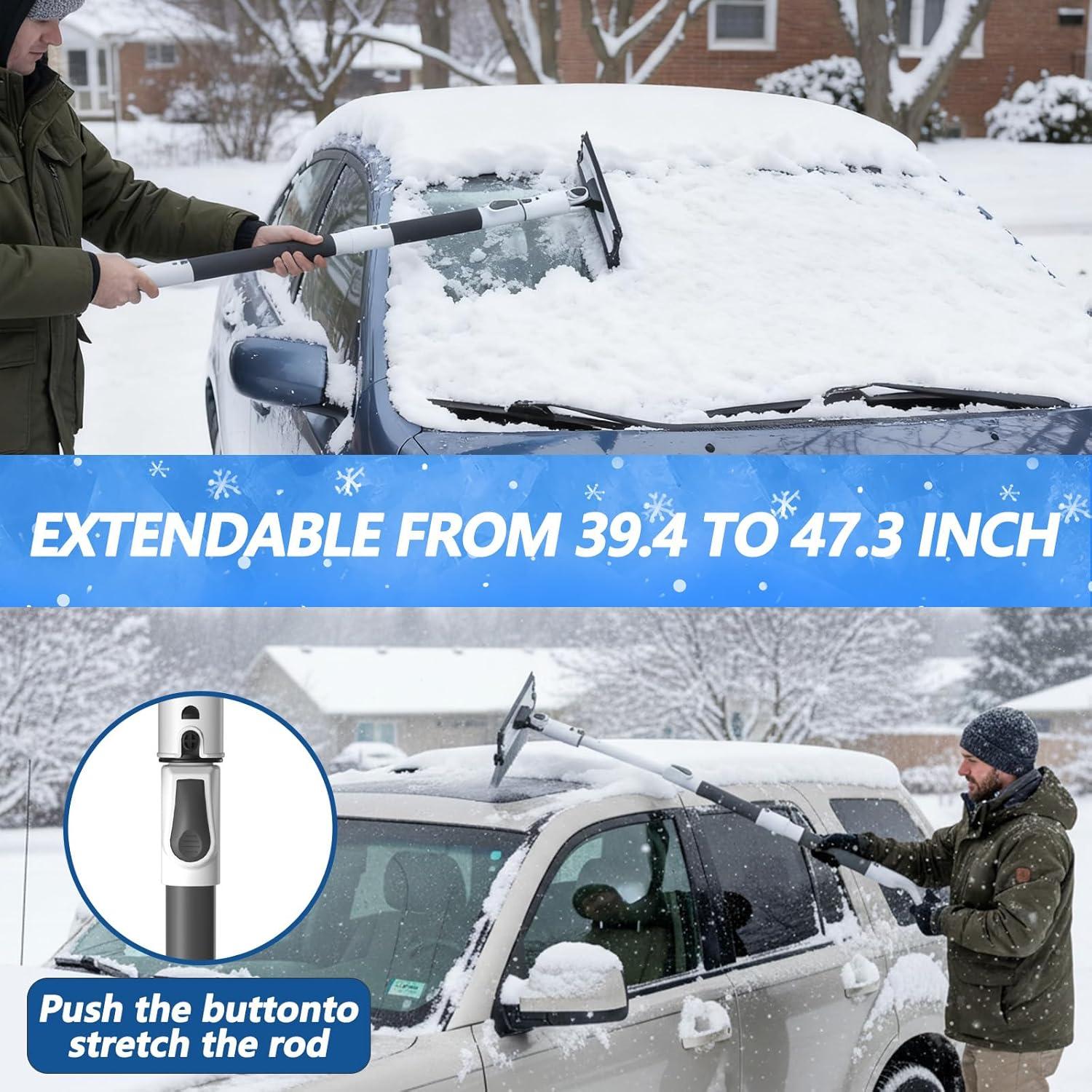 Cepillo de Nieve y Raspador de Hielo Eakertte 99-120 cm