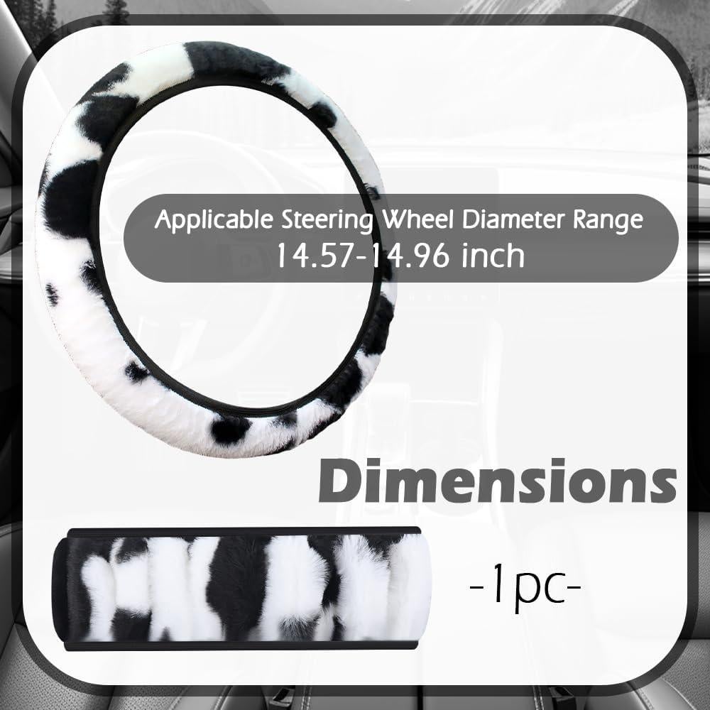 Cubierta de Volante de Coche YGDMD Negra 37-38 cm Suave