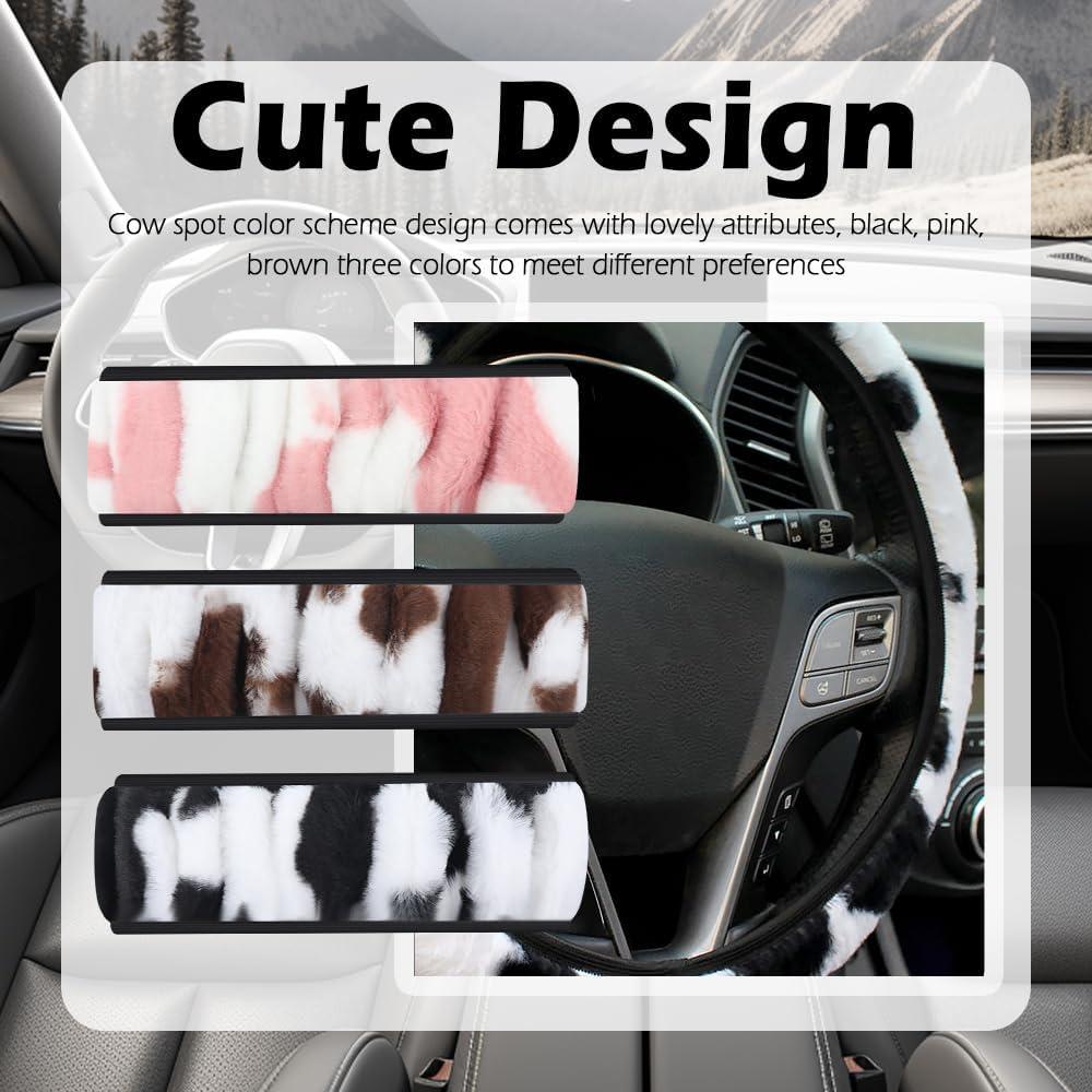 Cubierta de Volante de Coche YGDMD Negra 37-38 cm Suave