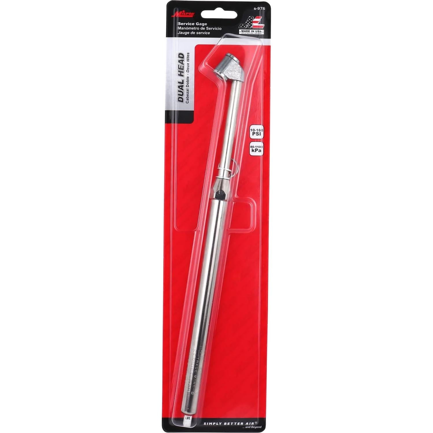 Medidor de Servicio de Cabezal Doble Milton S-976 - Precisión