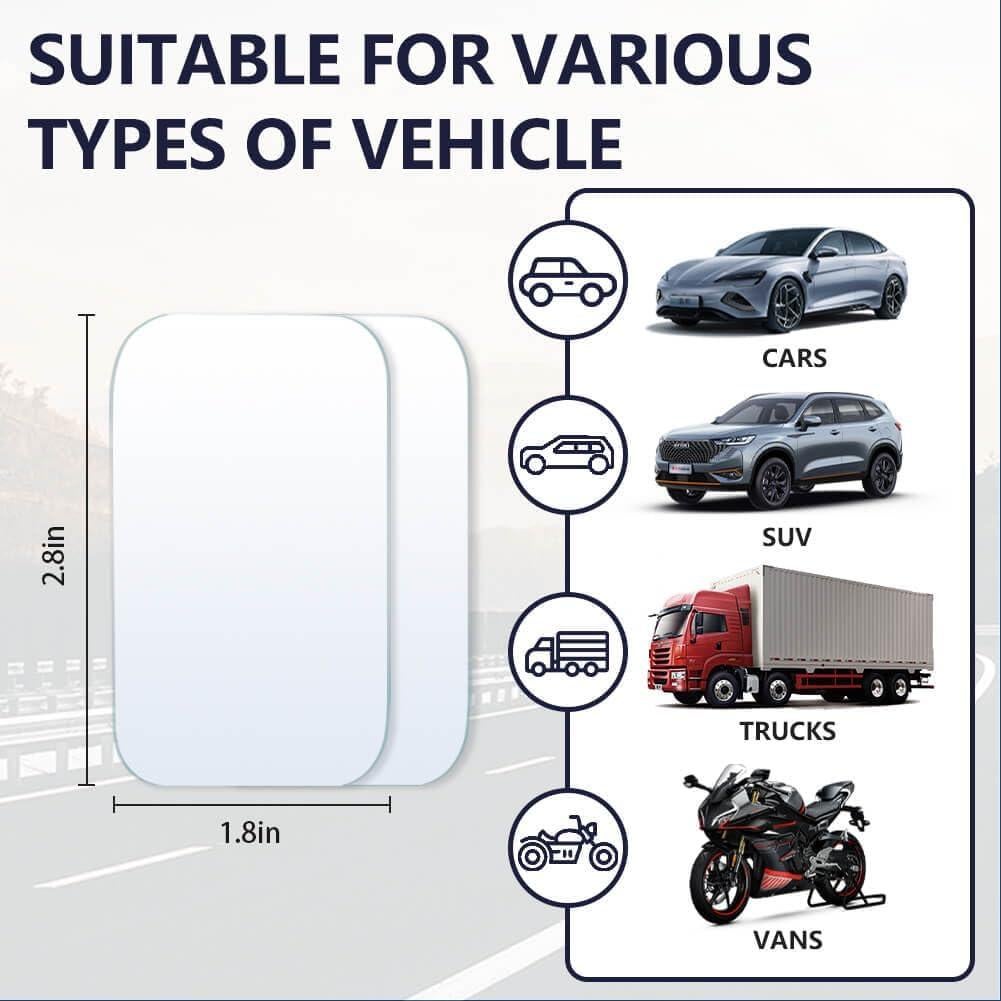 Espejo de Punto Ciego Convexo AmFor HD Ajustable 2 PCS