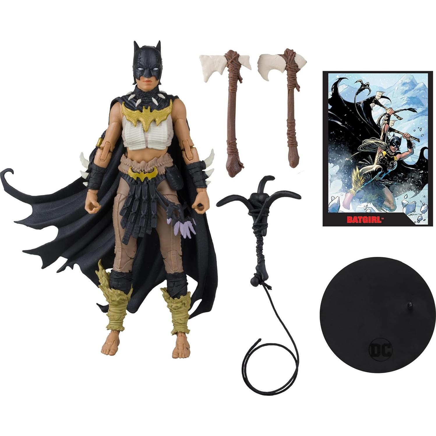 Figura de acción Batgirl McFarlane Toys 18 cm con cómic