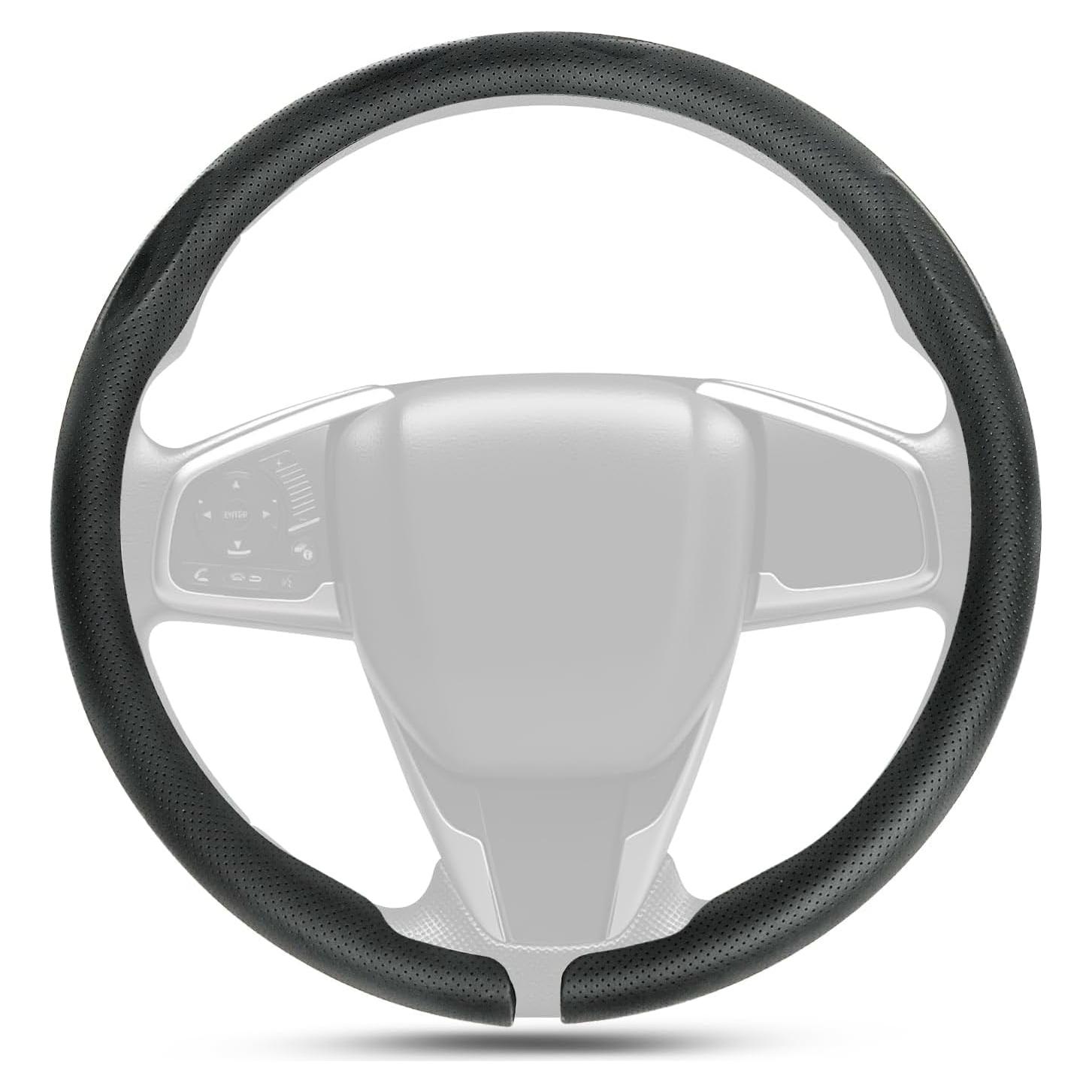 Cubierta de Volante Hiseanllo 5D Cuero Nappa Ajuste Universal