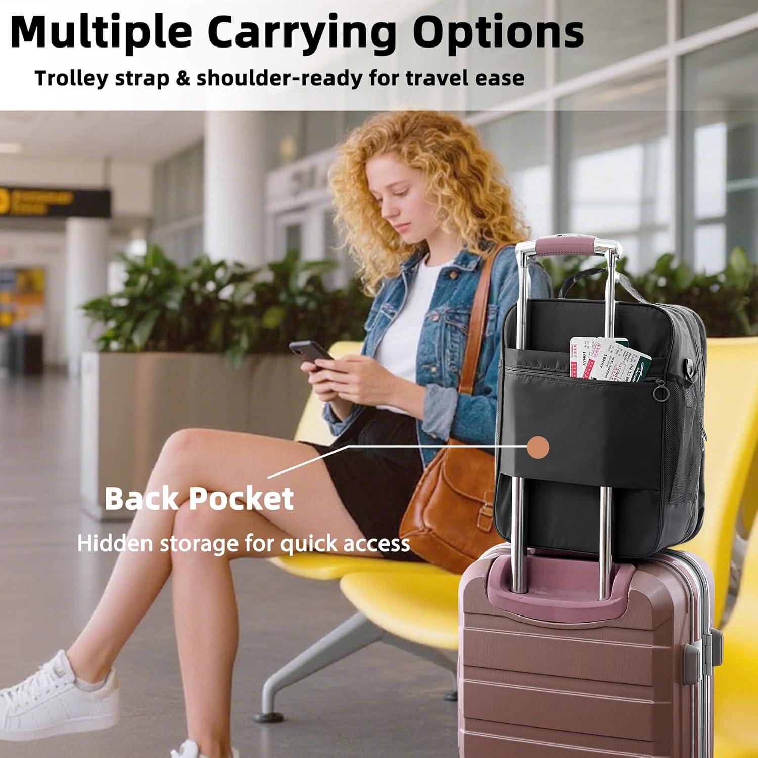 Bolsa de Zapatos de Viaje Uprimeasy 4 Pares Impermeable Negra