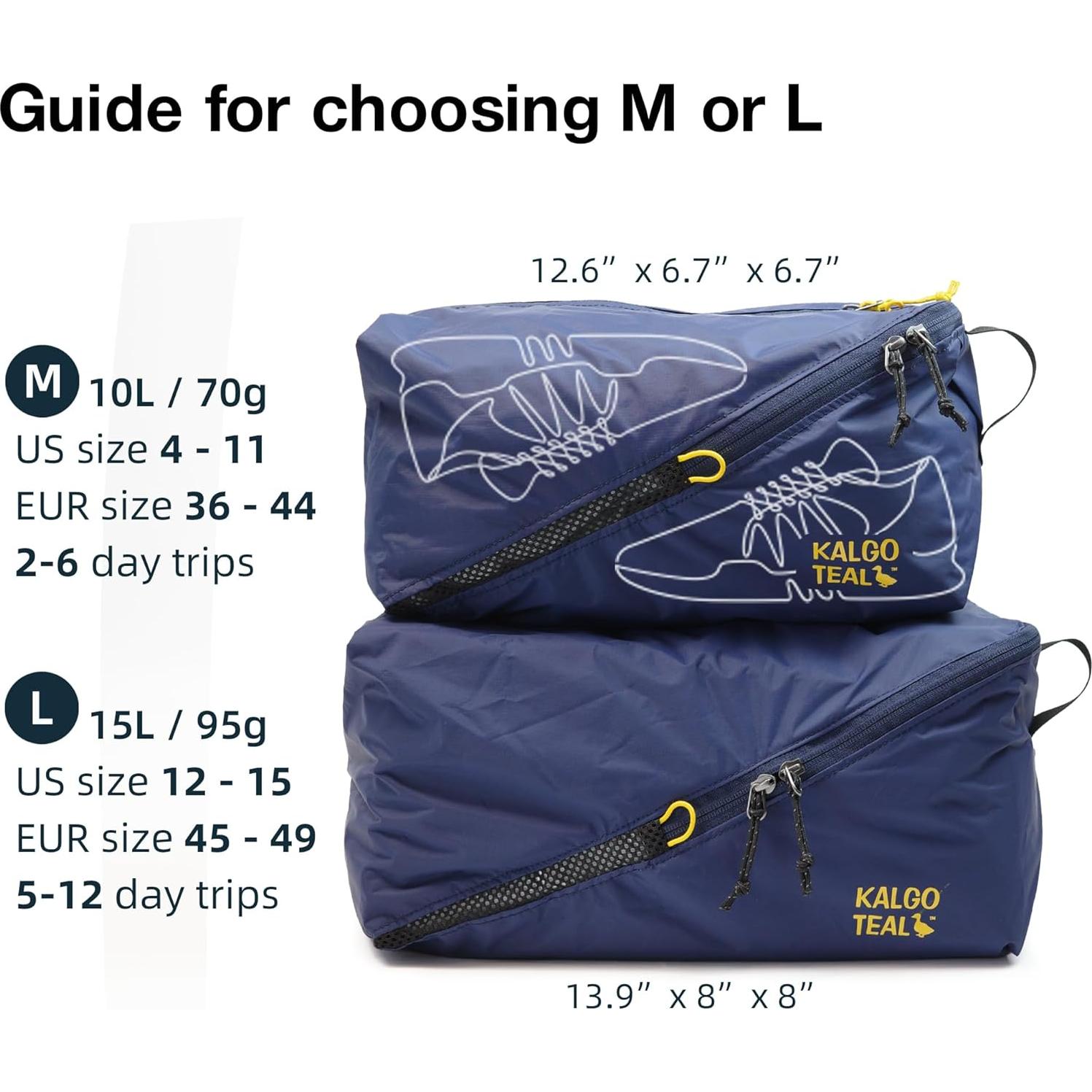 Bolsa de Zapatos de Viaje Ultraligera 10L KT-SB-Raptor