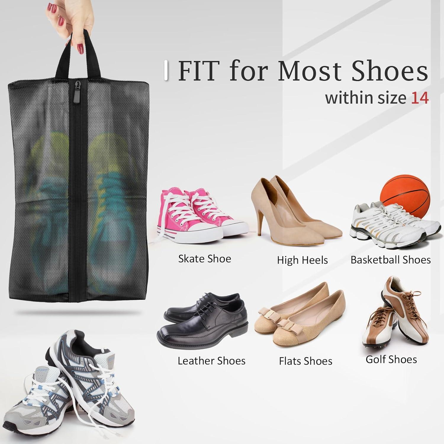 Set de 2 Bolsas para Zapatos de Viaje Impermeables 24.4x12.7cm