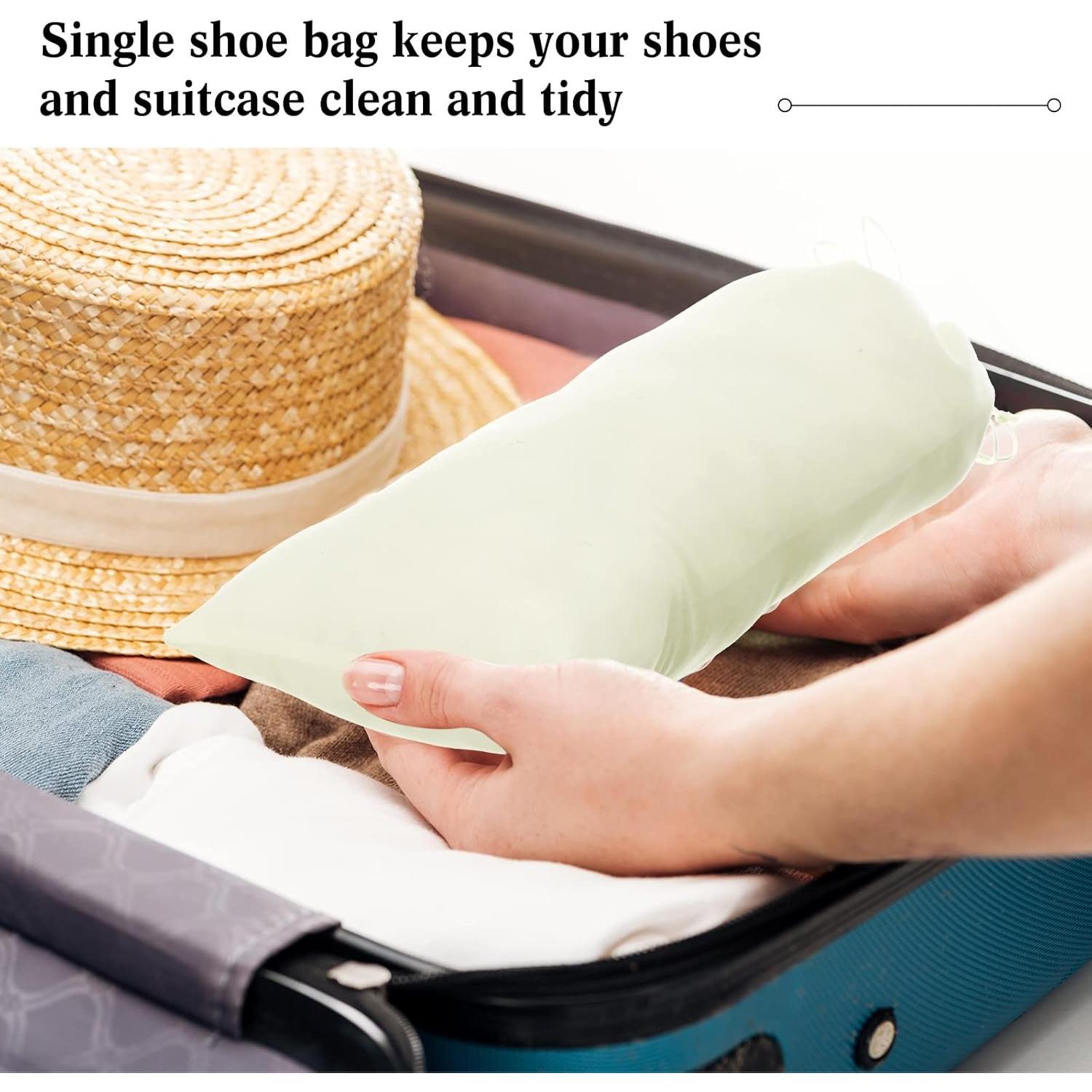 12 Bolsas de Polvo para Zapatos Chumia Beige 45x20 cm