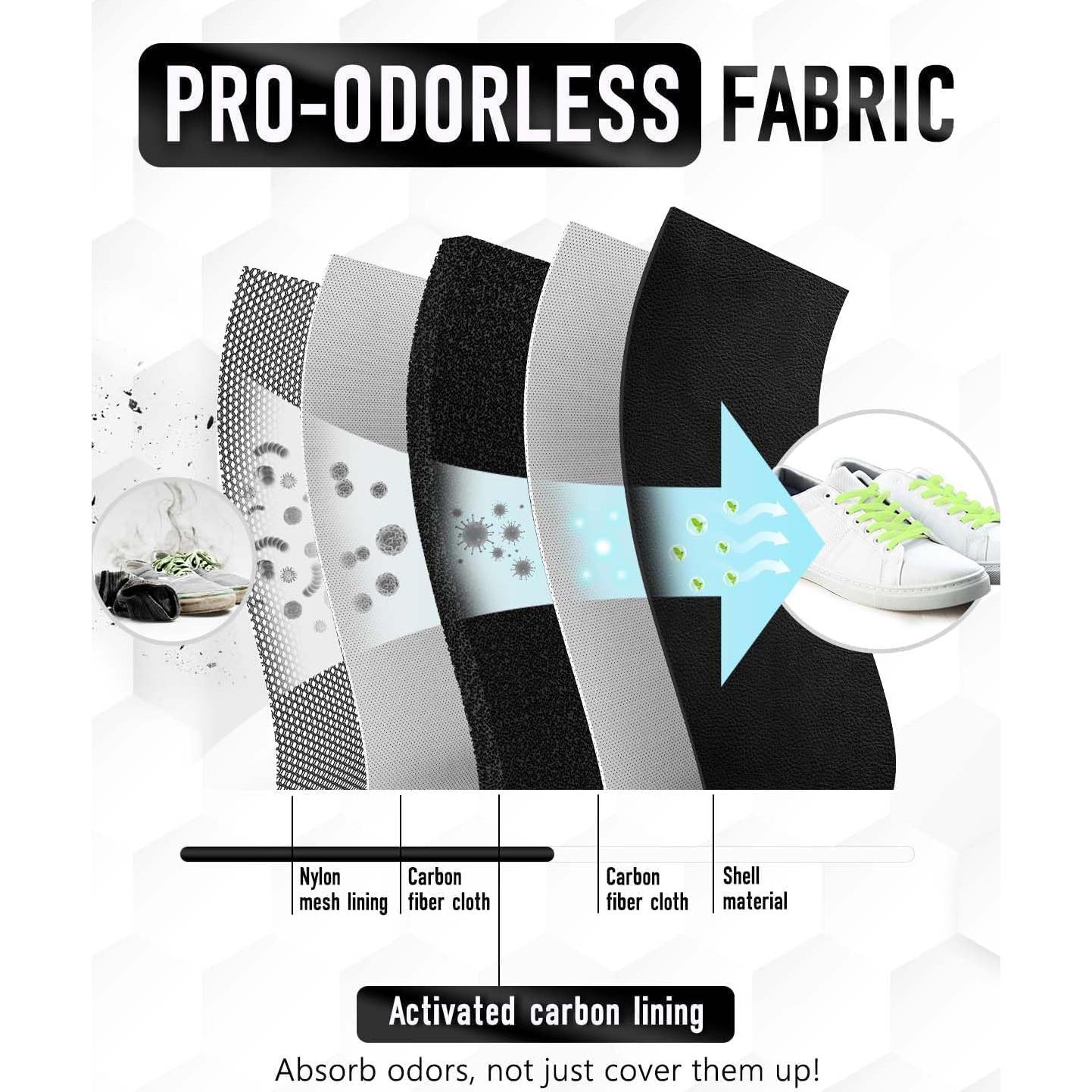 Bolsa para zapatos a prueba de olores GLO-A061 - Negro Verde