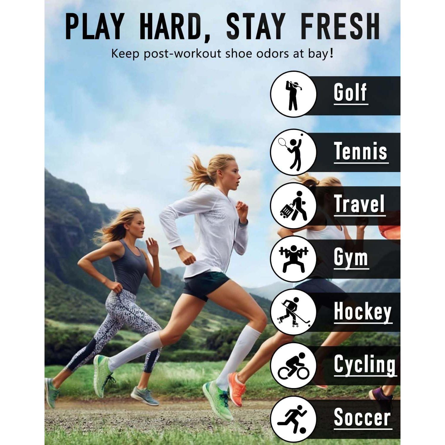 Bolsa para zapatos a prueba de olores GLO-A061 - Negro Verde