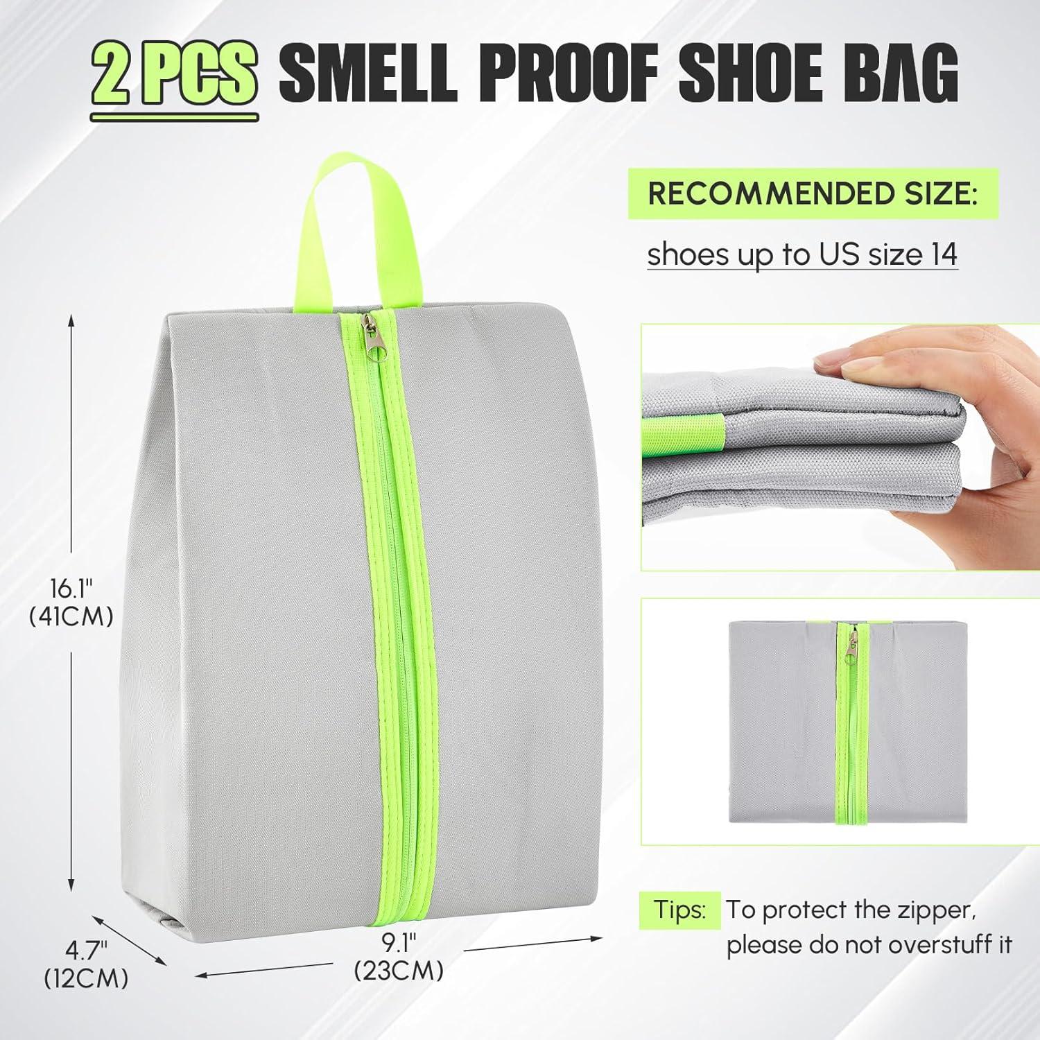 Bolsa para zapatos a prueba de olores Vincreem 41x23x12cm Gris