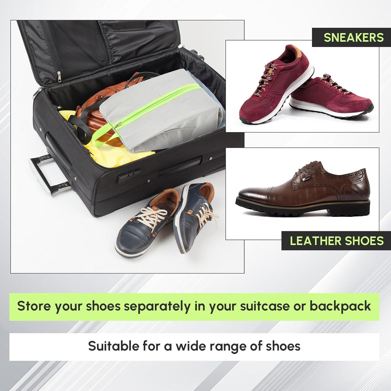 Bolsa para zapatos a prueba de olores Vincreem 41x23x12cm Gris