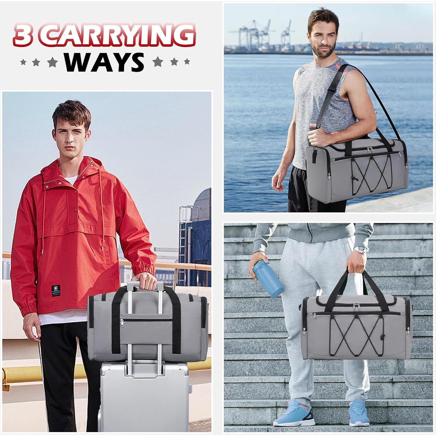 Bolsa de Zapatillas de Viaje Gris para 4 Pares hasta Talla 14