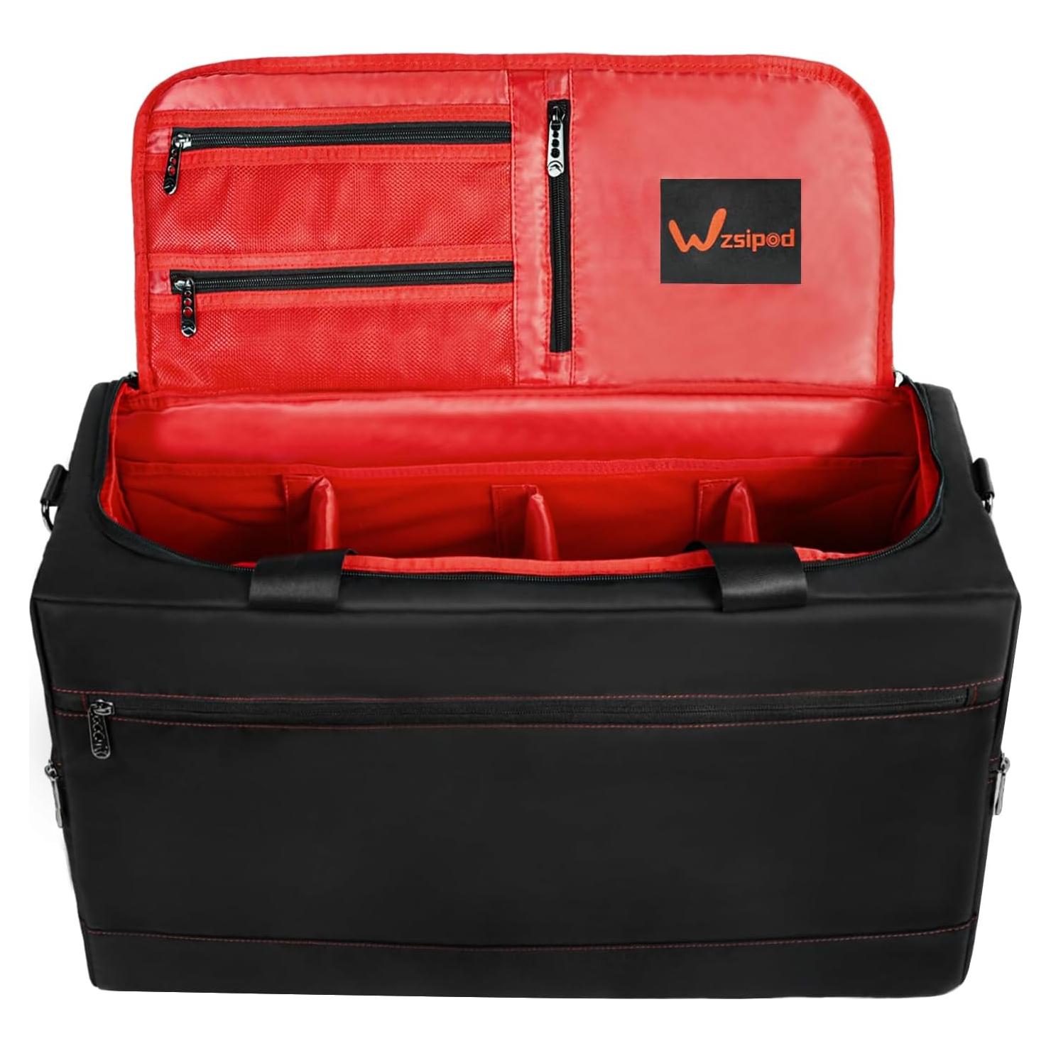 Bolsa de Viaje Duffel Wzsipod para Zapatillas Rojo 55.88x24.89x30.48cm
